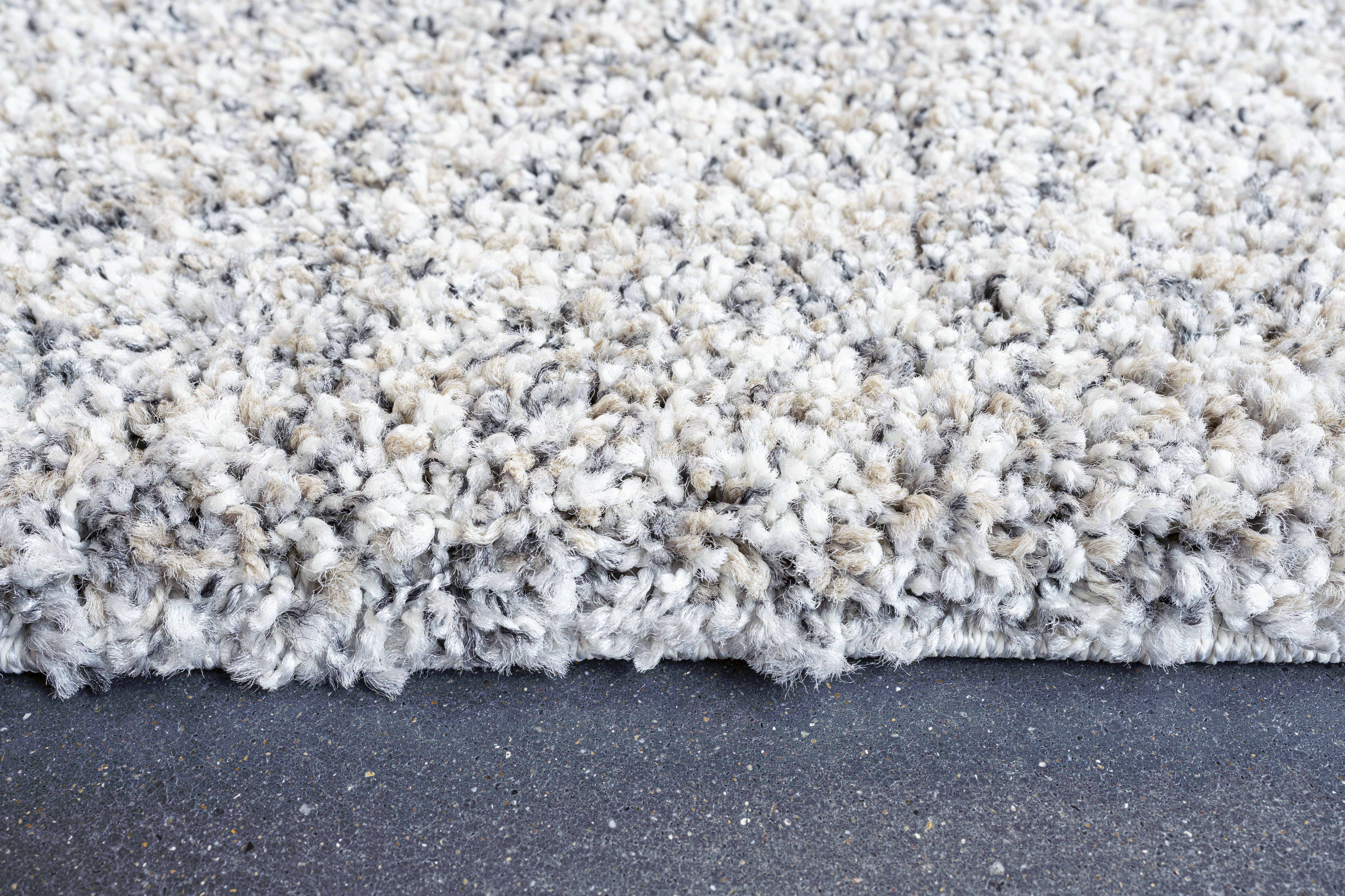 Webteppich, weiß-grau-braun, 160x230 cm - Rehari