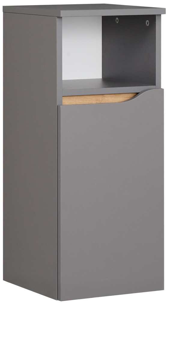 Unterschrank, 1 türig, quarzgrau - QUICKSET - 357