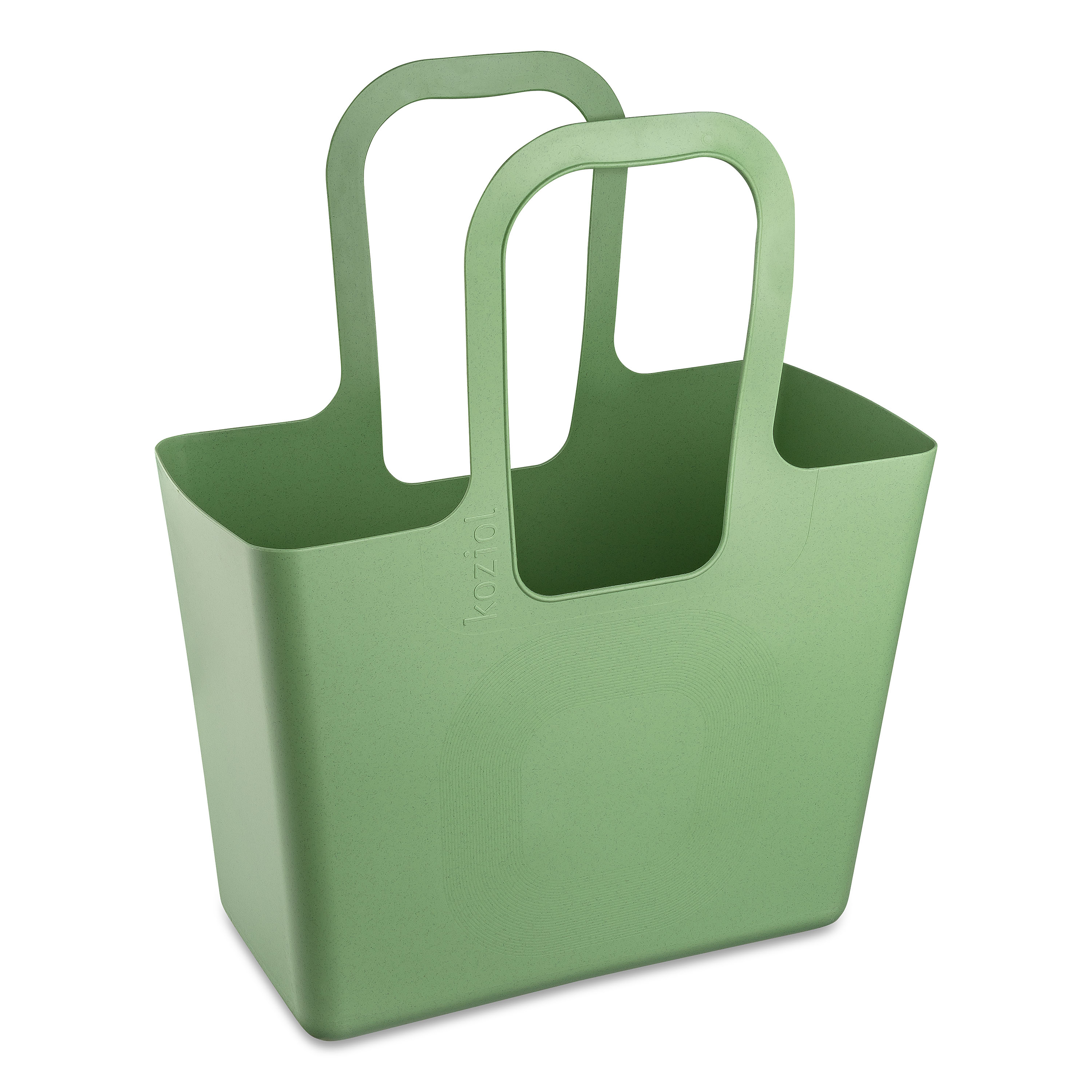 Tasche, 21,5x44x54cm, nature leaf green - geräumig, stabil, 100% CO2-neutral