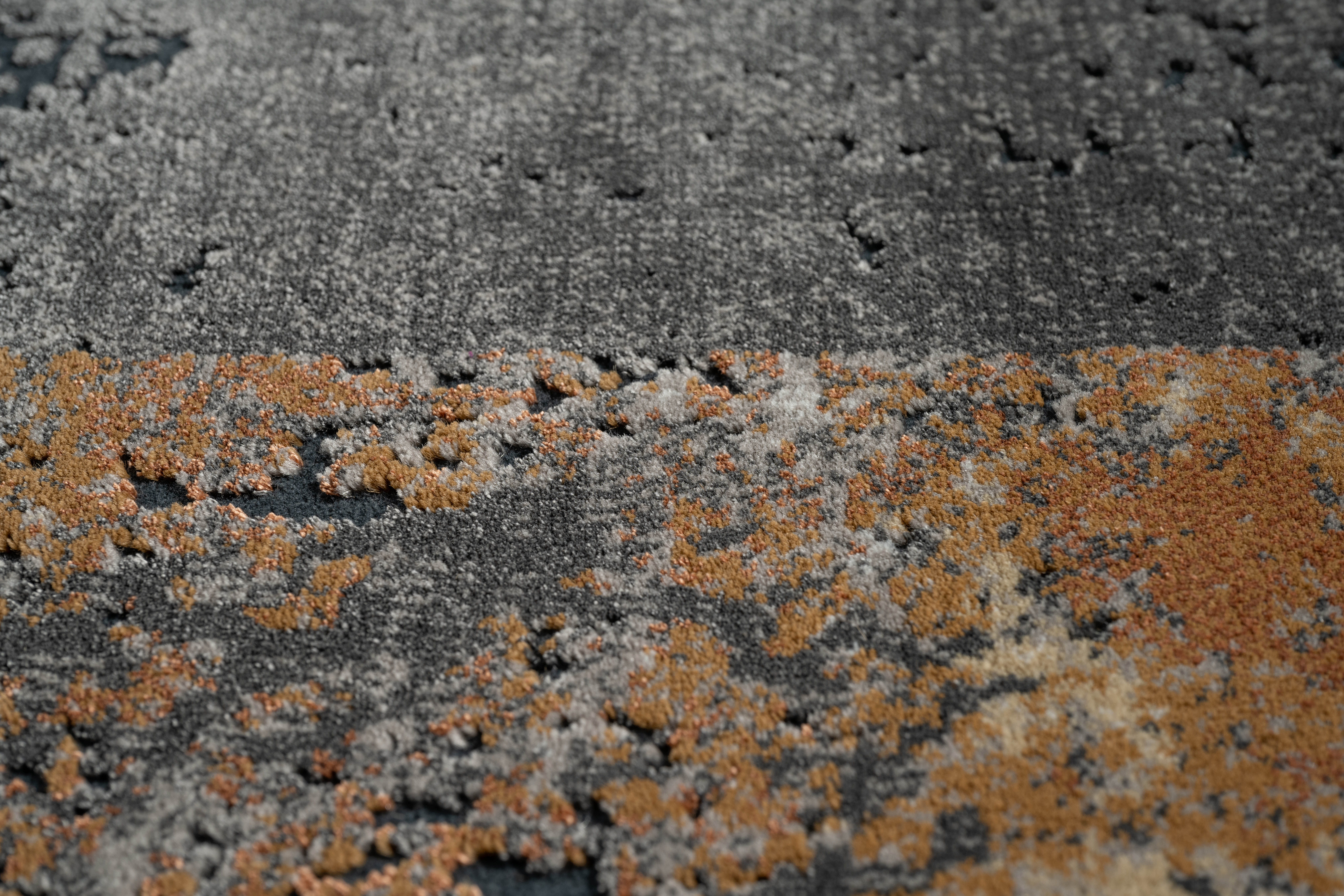 Webteppich, grau-braun, 200x290 cm - Ranyon