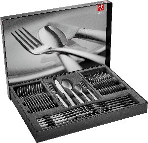 Besteckset, 60-Tlg. - King, Griffe mattiert