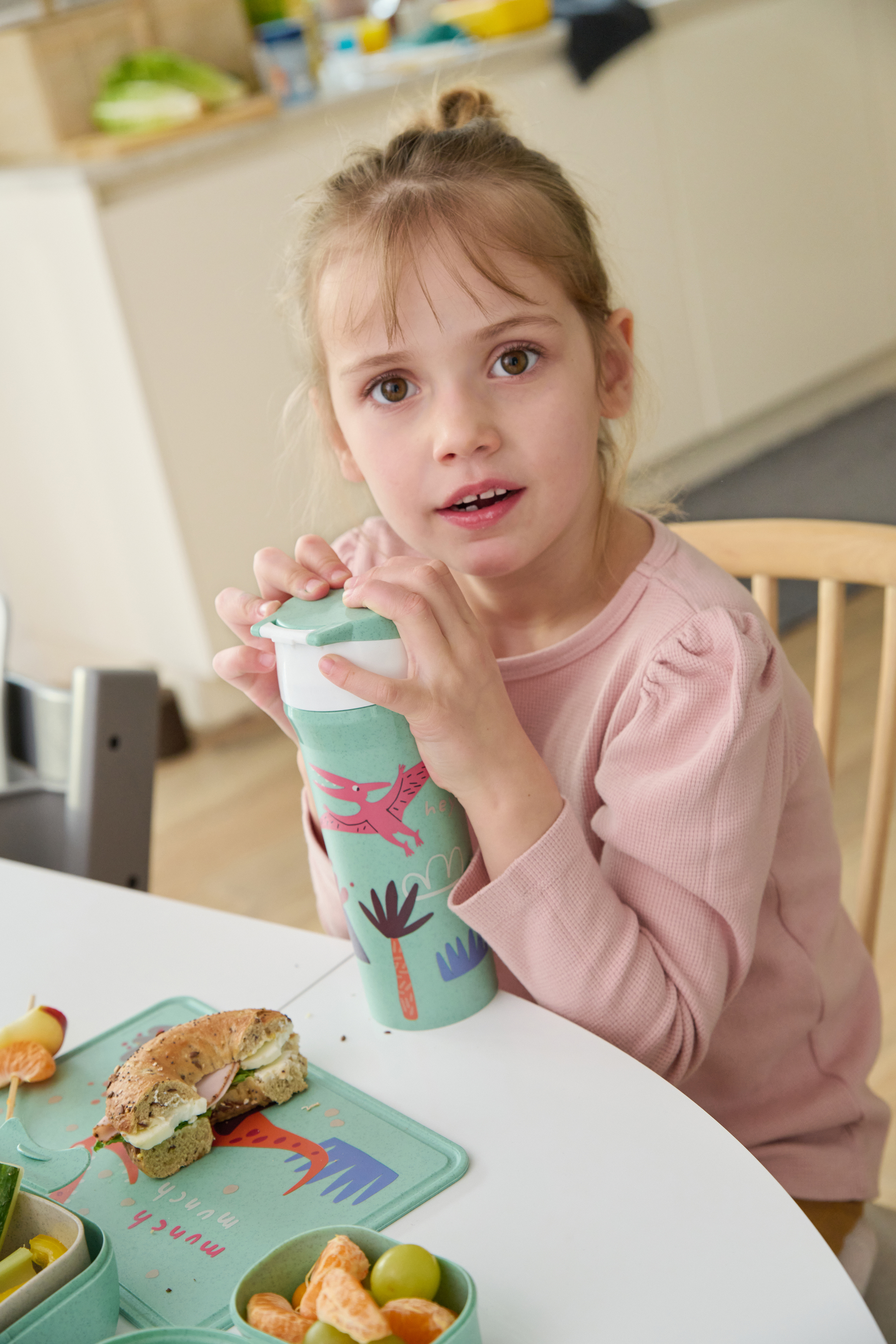 Trinkflasche 500ml, organic green rex - breiter Flaschenhals, 100% CO2-neutral