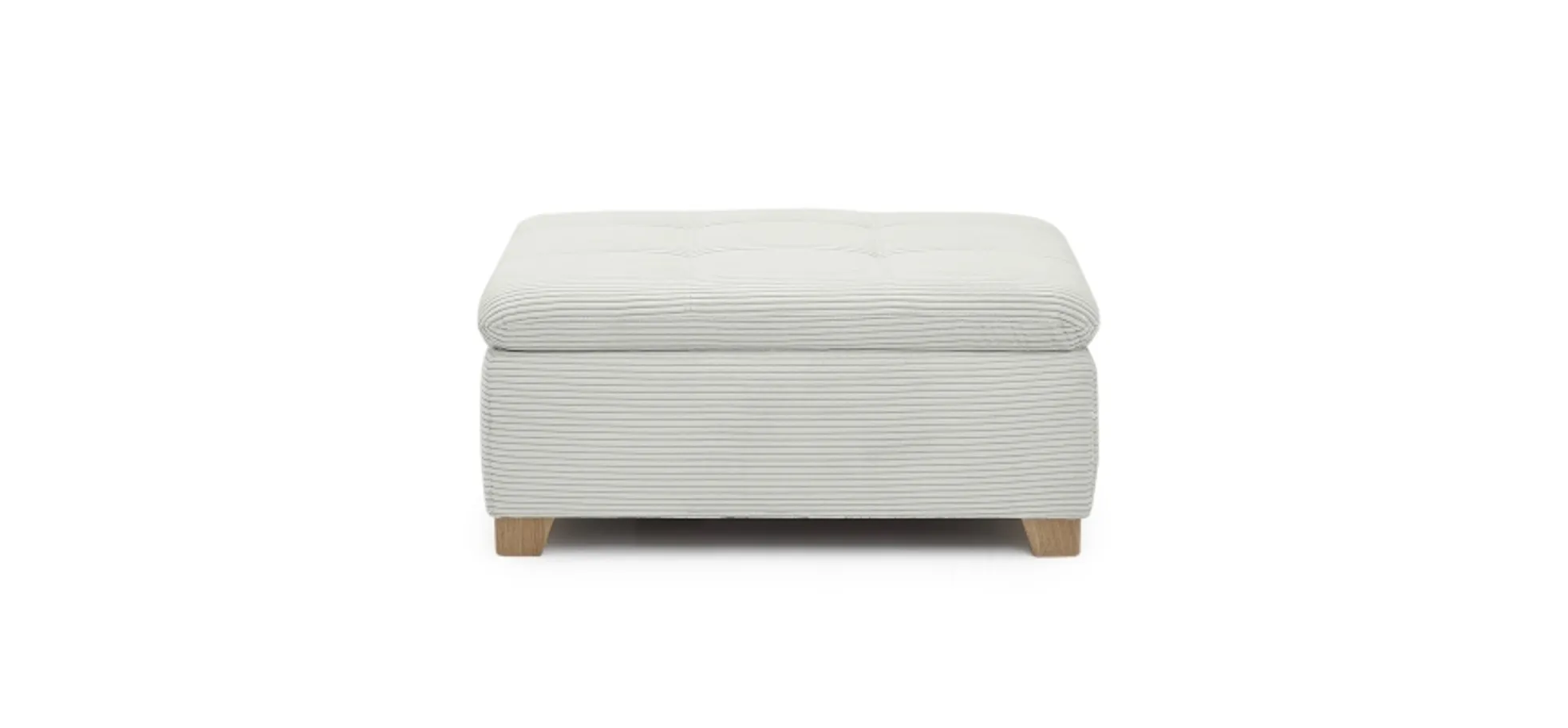 Hocker JAMILA - Stoff, Beige