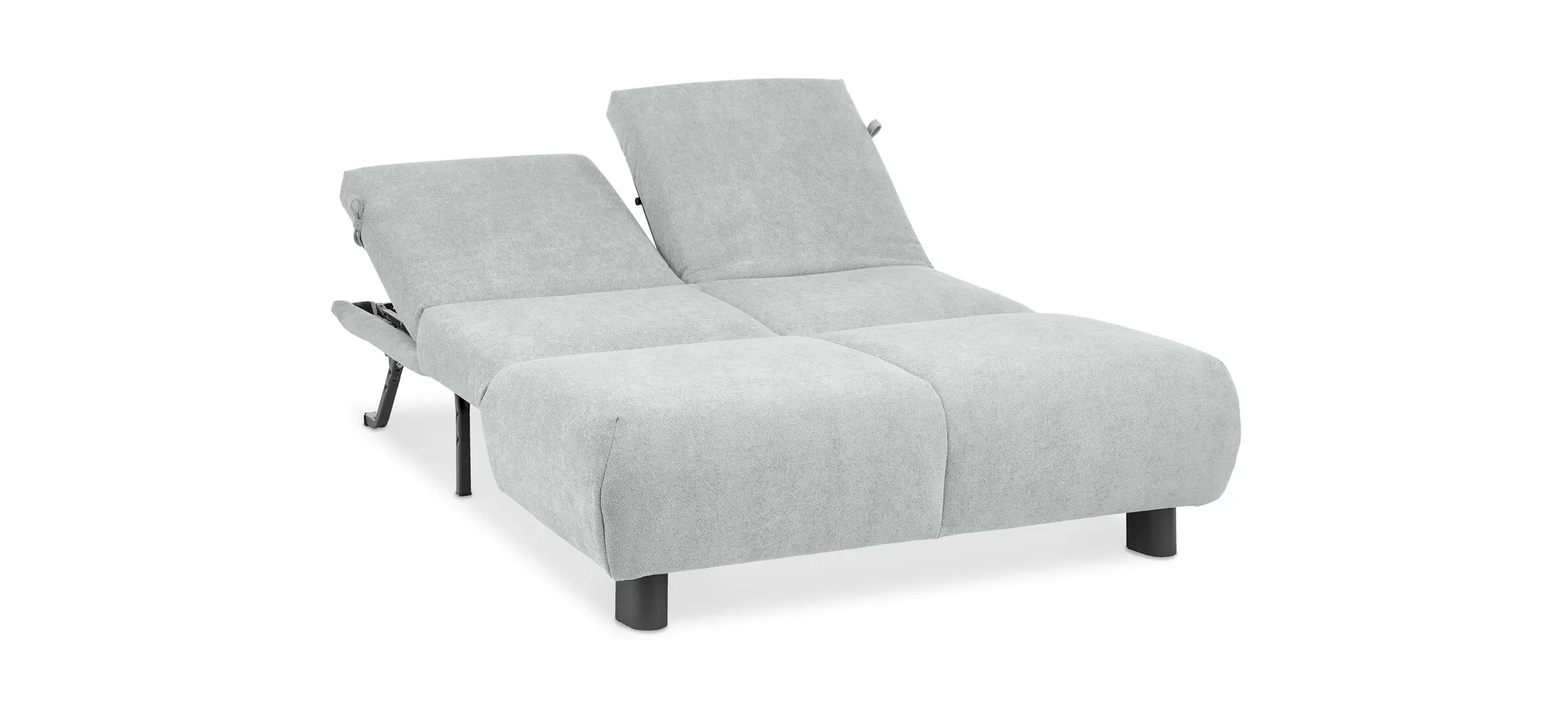 Faltsofa EBBY - 2-Sitzer ohne Armlehne, 140 cm inkl. Schlaffunktion/Relaxfunktion, Stoff, Grau Faltsofa EBBY - 2-Sitzer ohne Armlehne, 140 cm inkl. Schlaffunktion/Relaxfunktion, Stoff, Grau