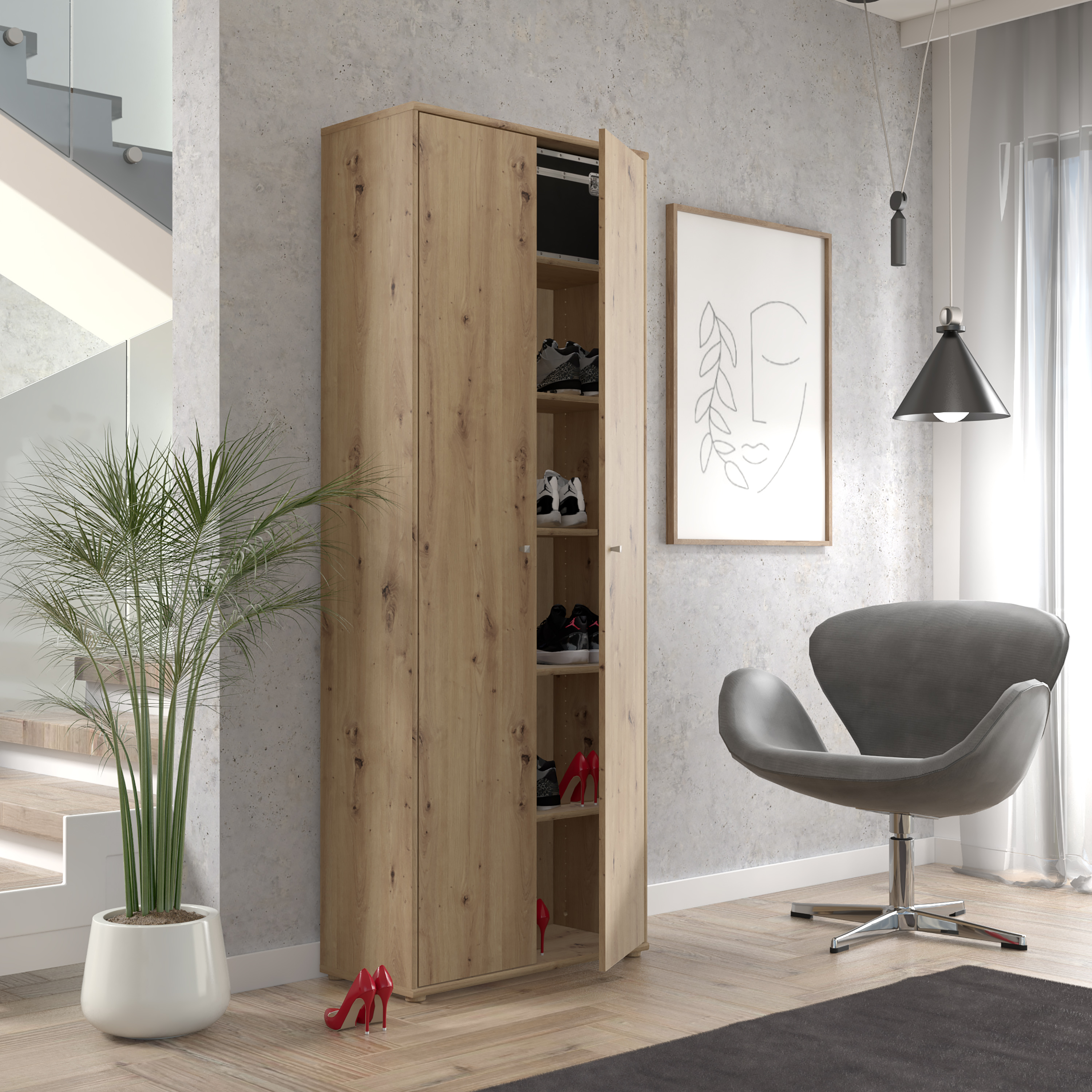 Schrank, Artisan Eiche - Faik