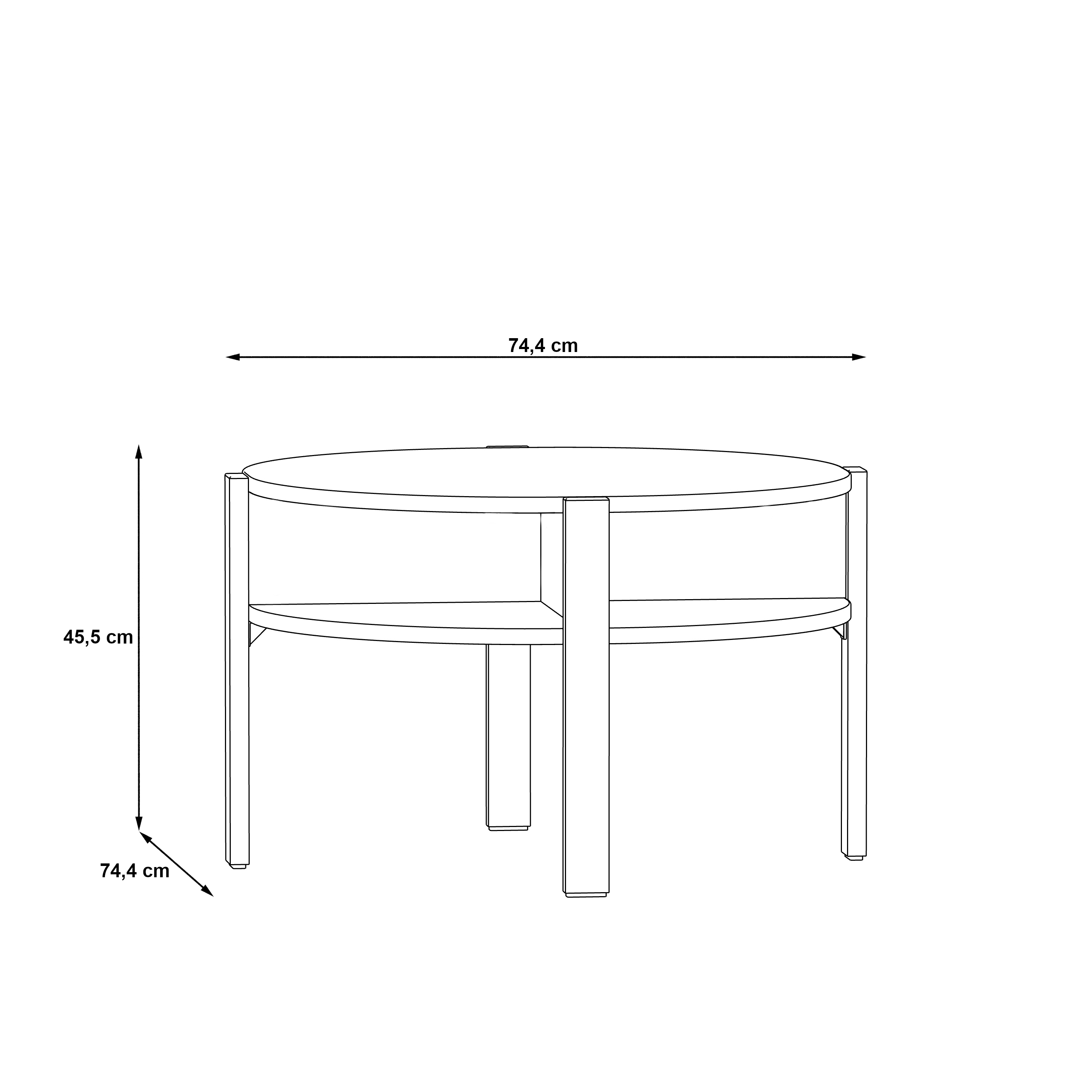 Couchtisch - Frini