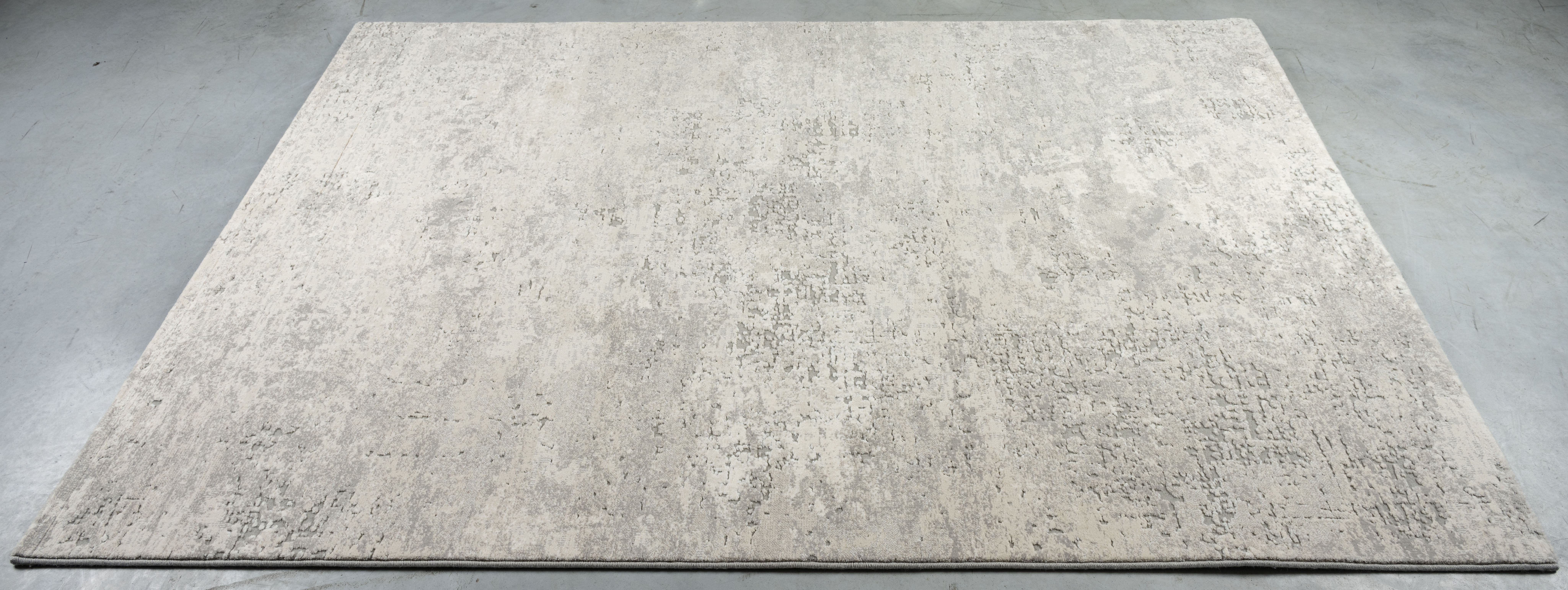 Webteppich, weiß-grau-braun, 133x195 cm - Ranyon