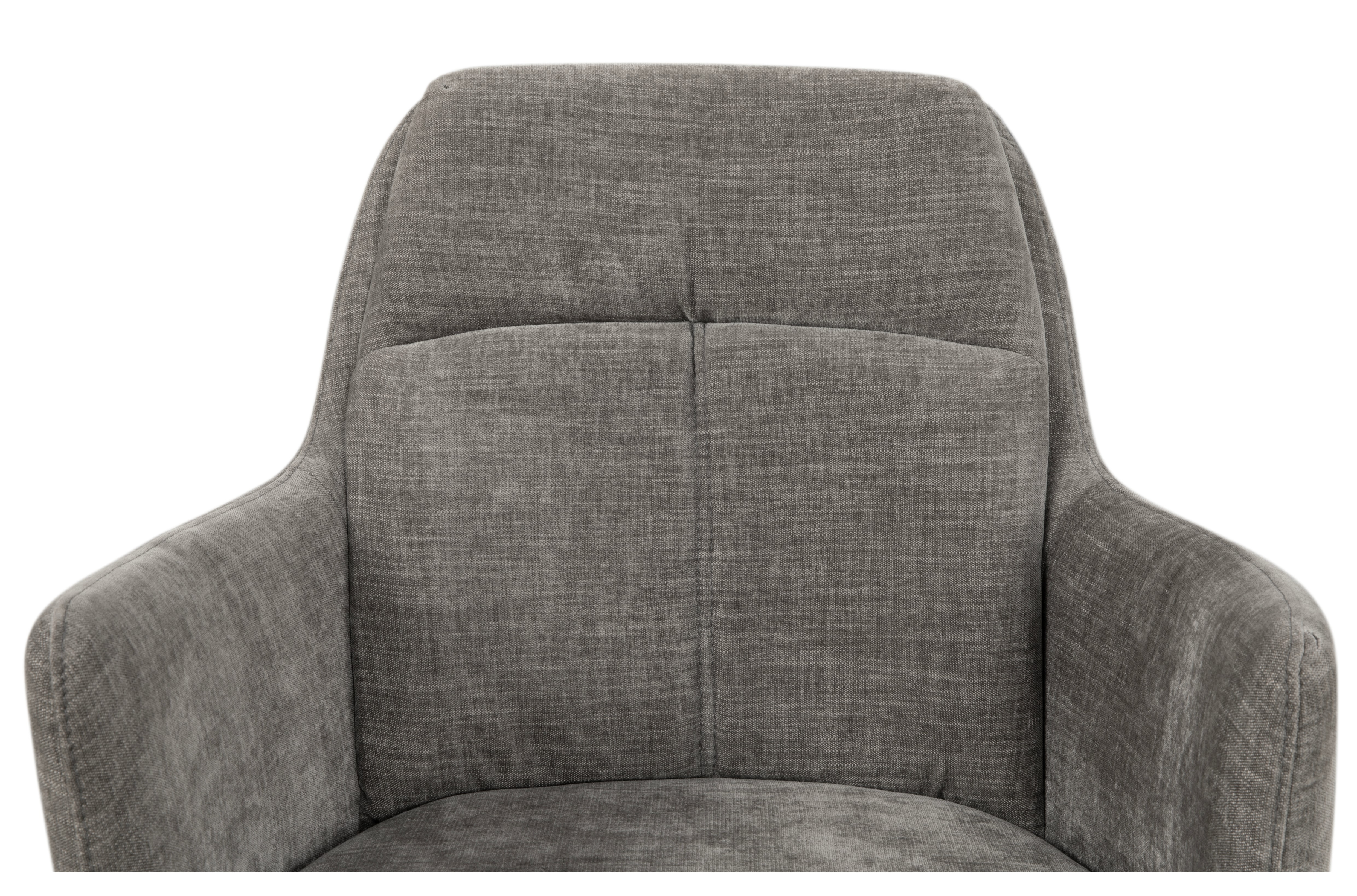 Stuhl, mit Armlehnen, gepolstert, grau - MyStyle 4003