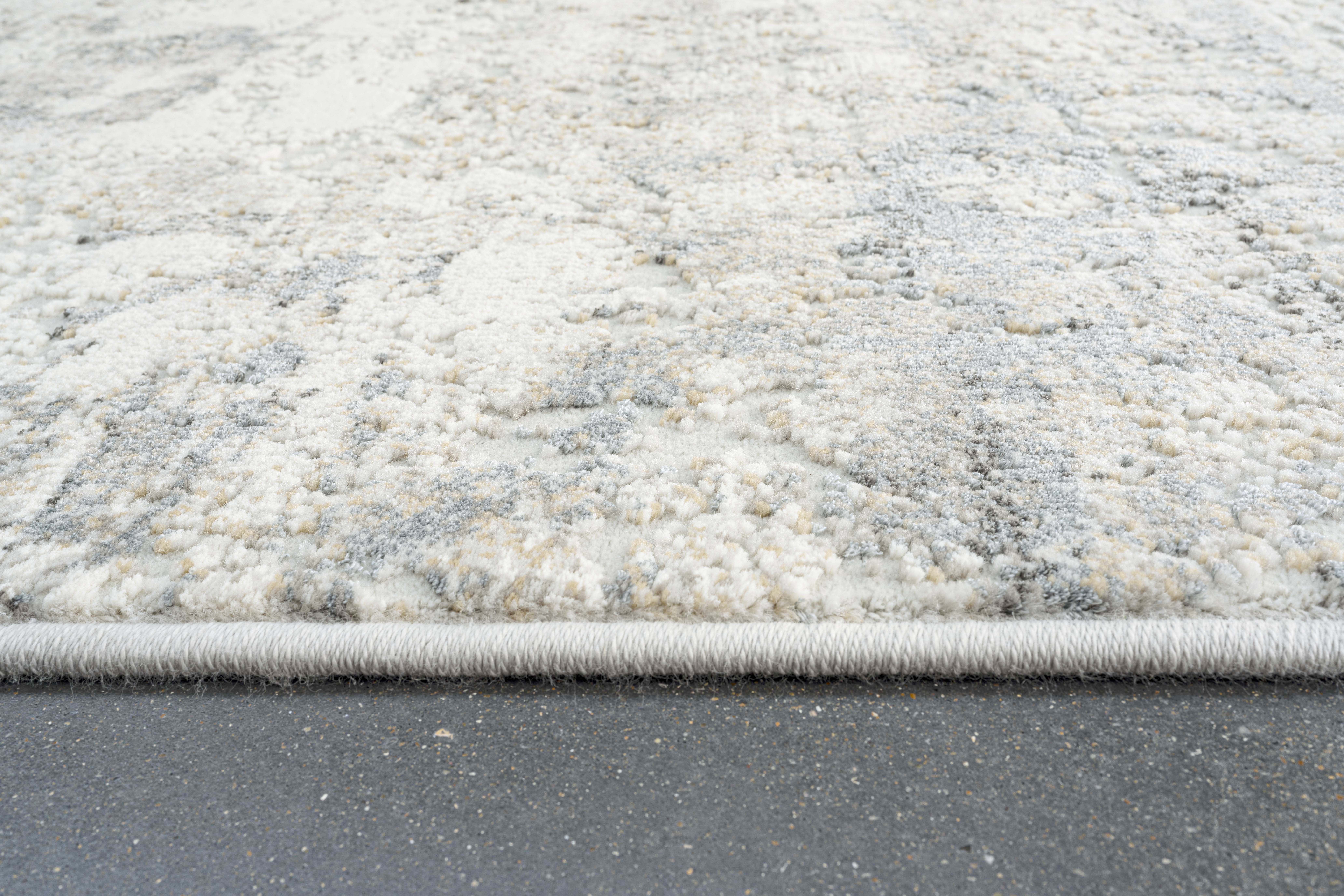 Webteppich, grau-blau, 133x195 cm - Ranyon