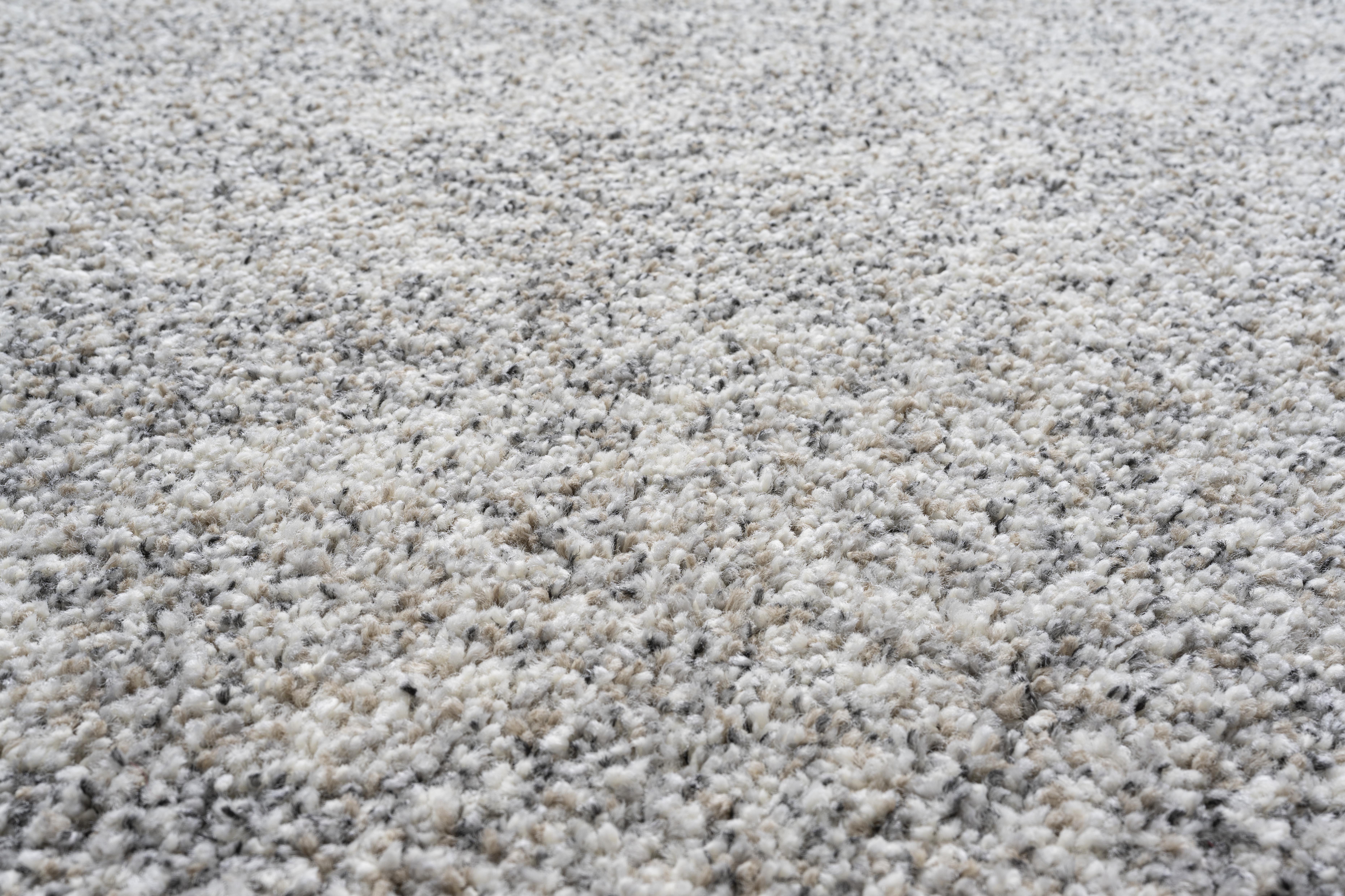 Webteppich, weiß-grau-braun, 80x150 cm - Rehari