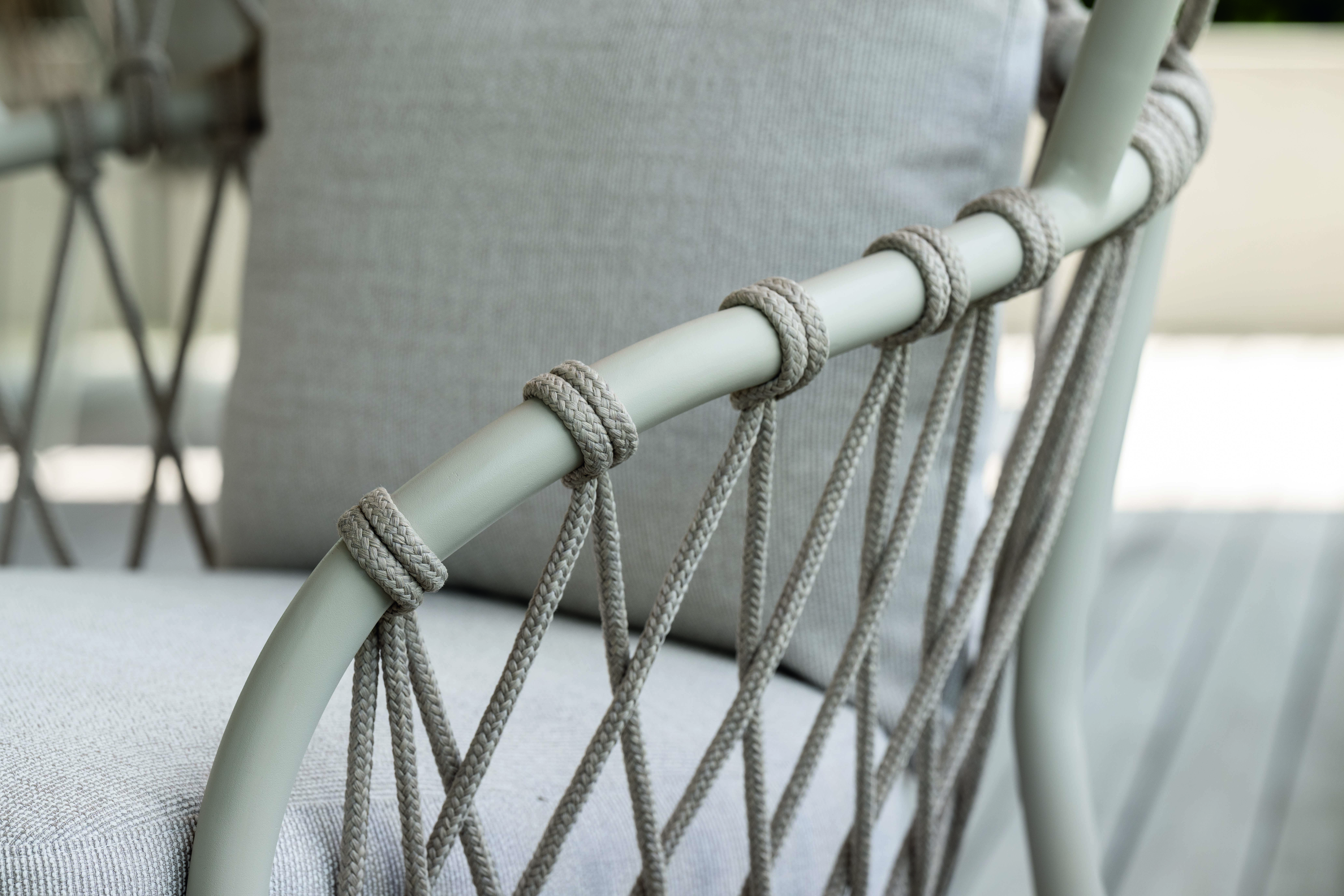 Lounge Sessel, Kordel greige - Klea