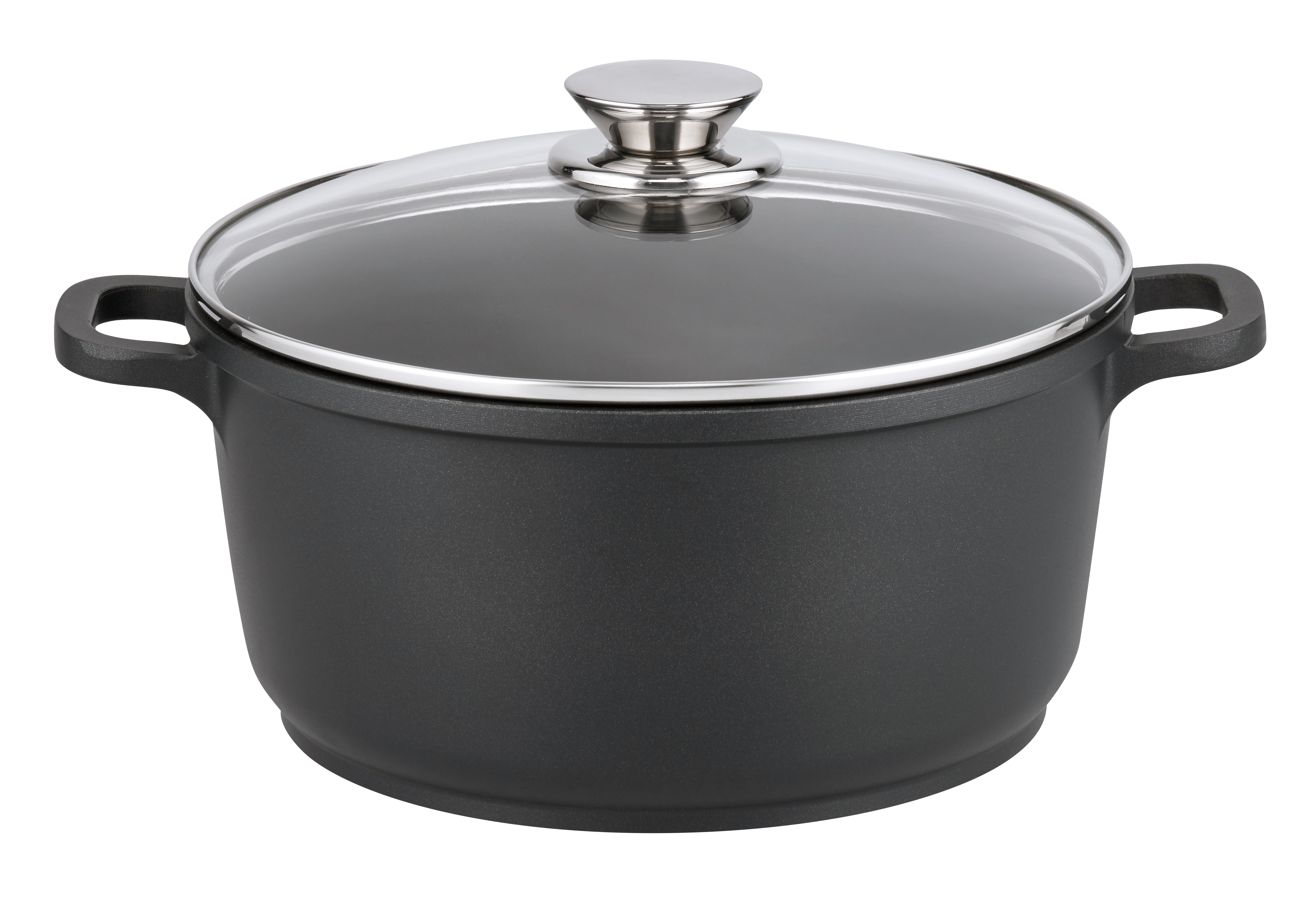 Kochtopf Alucast - glasdeckel, 4l