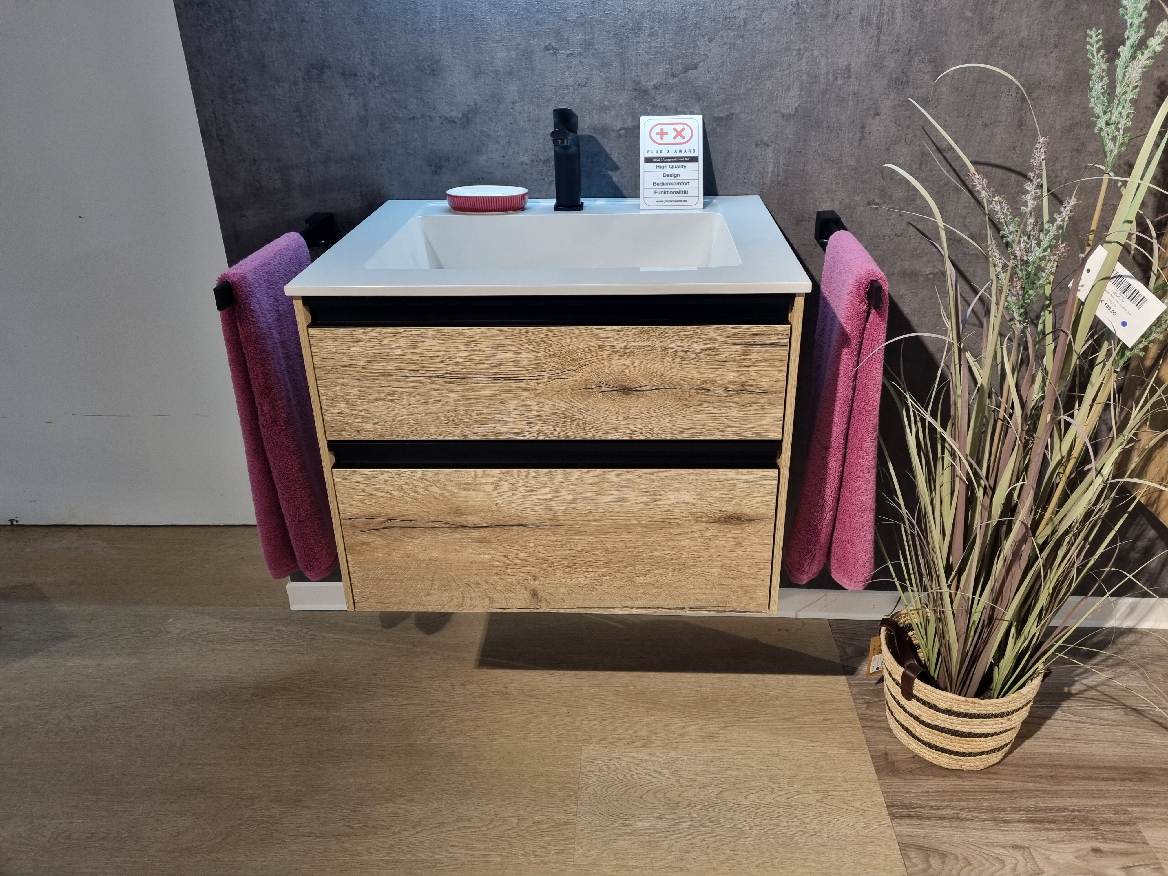 Waschtischkomibination, Eiche Nachbildung - New Xpression