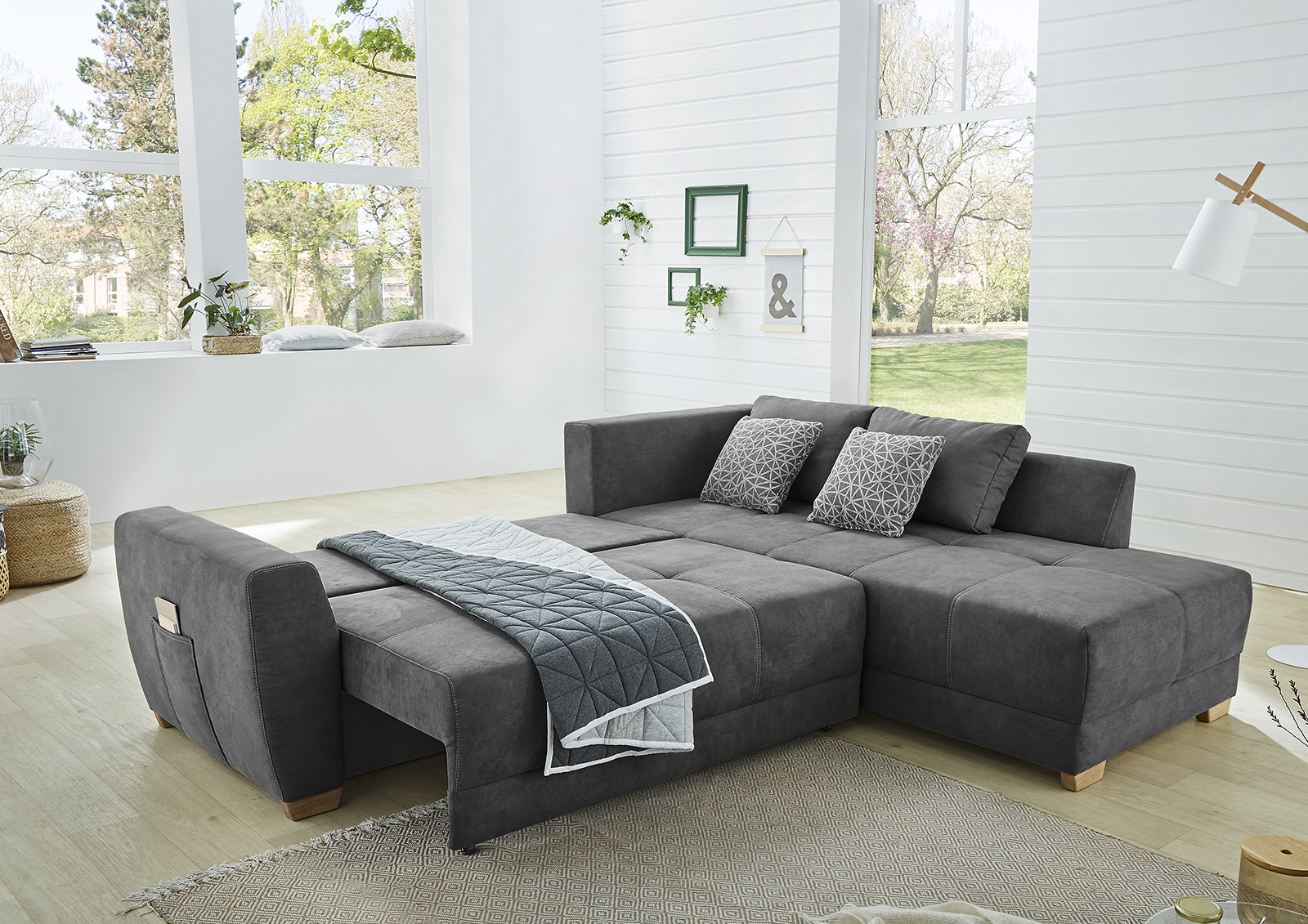 Wohnlandschaft MYTOGO 157,Polsterung - Inkl. Gästebettfunktion, Bettkasten