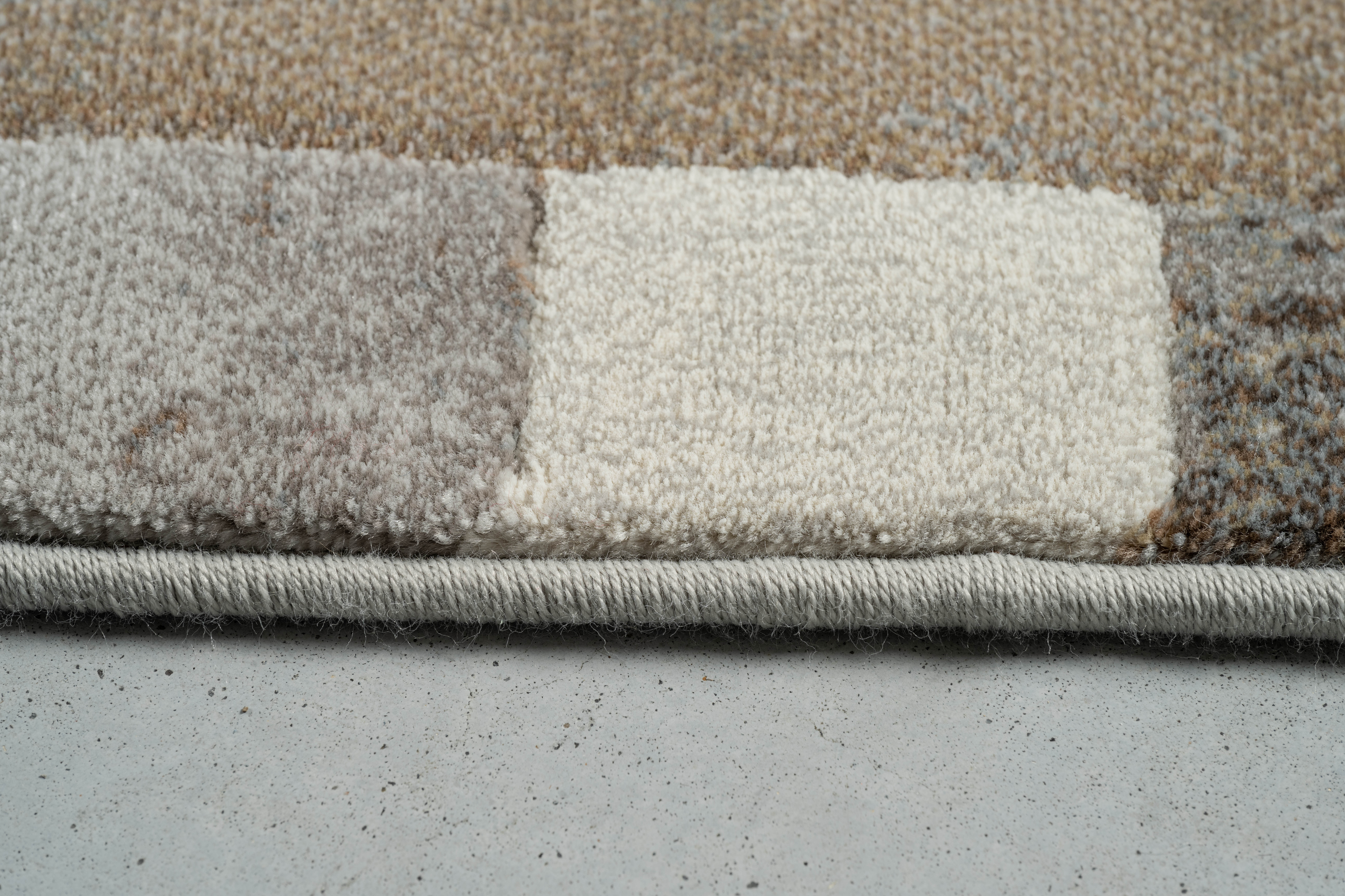 Webteppich, braun-grau, 200x290 cm - Rargentum