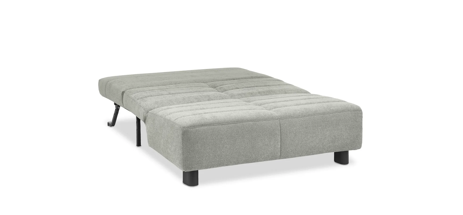  Faltsofa Easy - 2-Sitzer ohne Armlehne, ca. 140 cm inkl. Schlaffunktion, Stoff, Grau