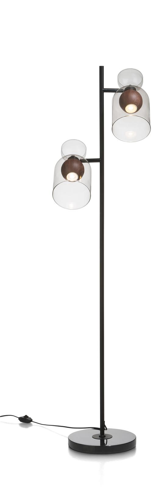 Stehlampe Skylar, Gestell schwarz  - Coco Maison - XOOON