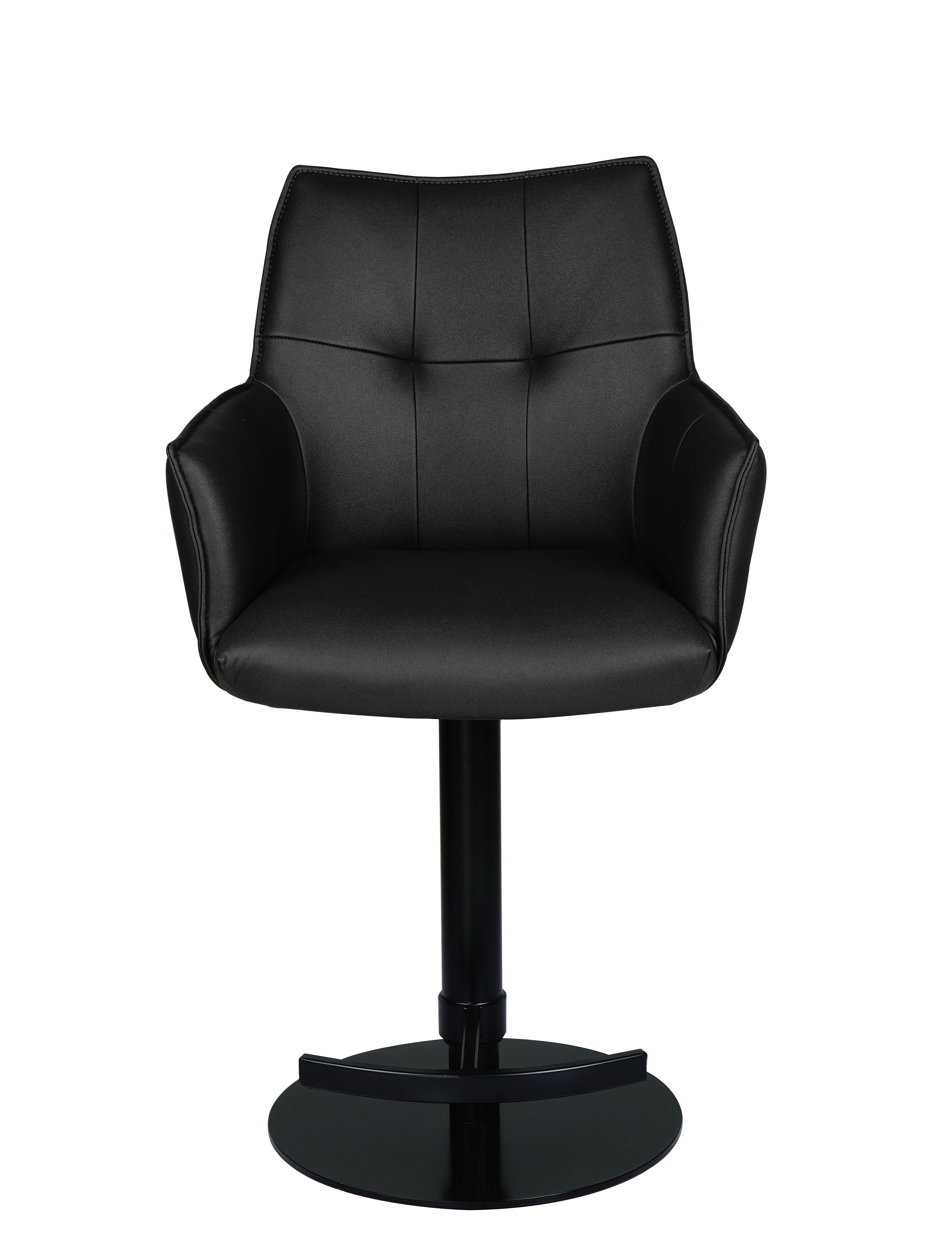 Barhocker, Stoff schwarz  - Makana