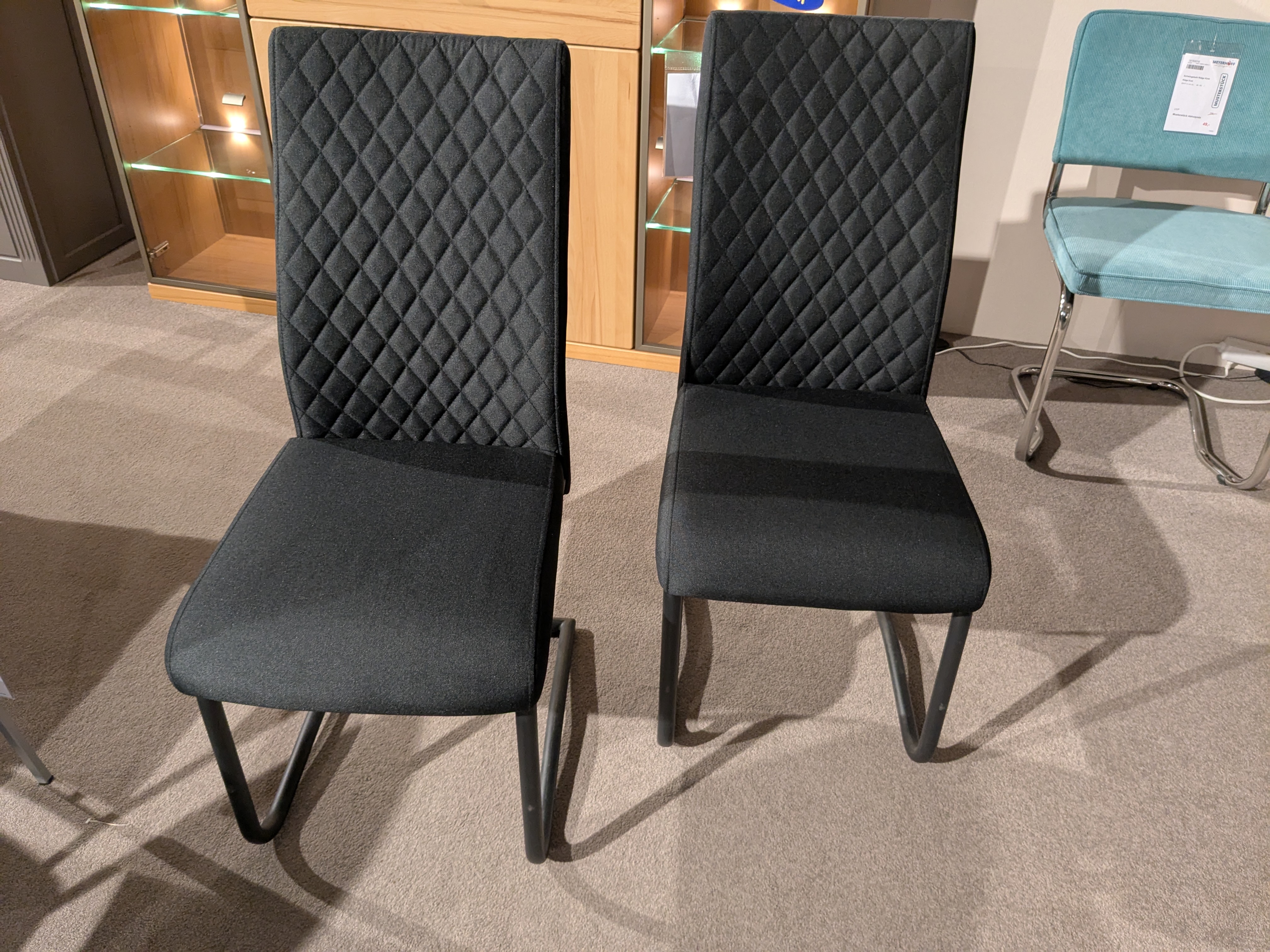 Stuhlsatz, Microfaser schwarz - MAGNE