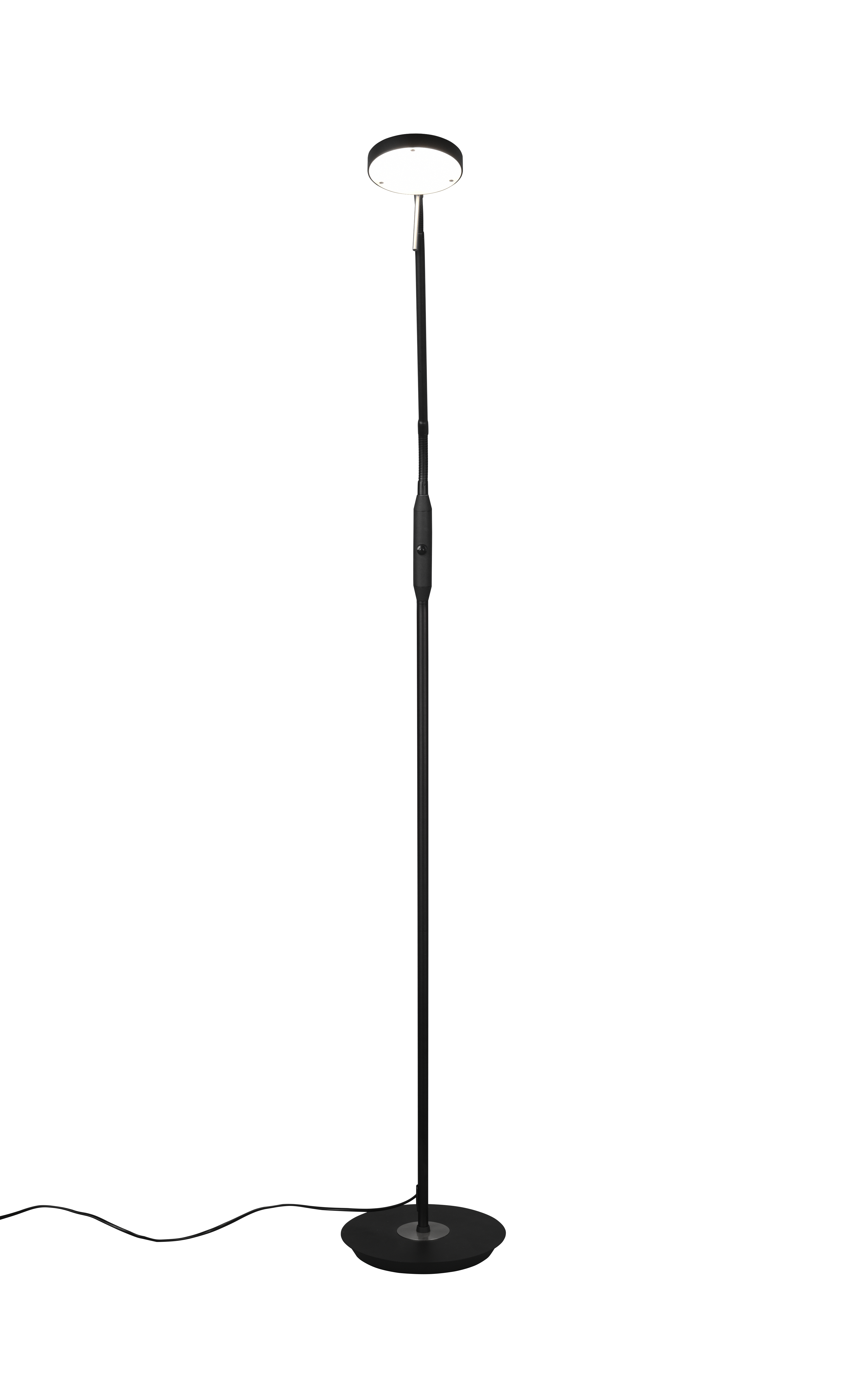 Stehleuchte Monza - 1flg., Metall/schwarz matt,25x145x50cm