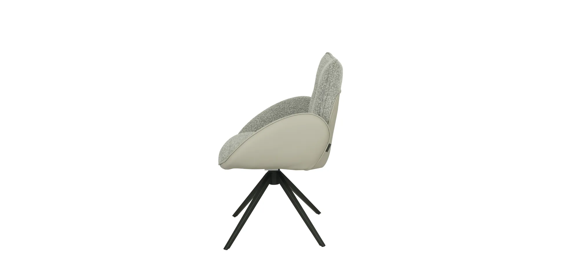 Armlehnstuhl, silberfarben - Maura