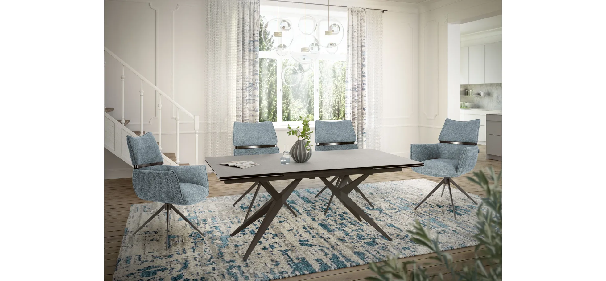 Armlehnstuhl, drehbar 360° autoreturn - Marja