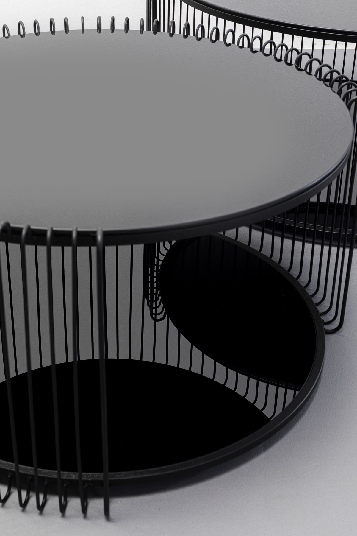 Couchtisch Wire Double, schwarz - Couchtisch
