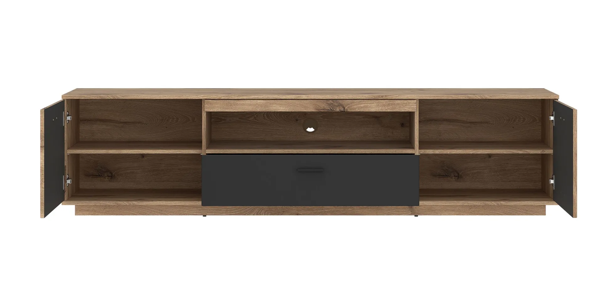 Lowboard, Eiche, Anthrazit - MyStyle 1020