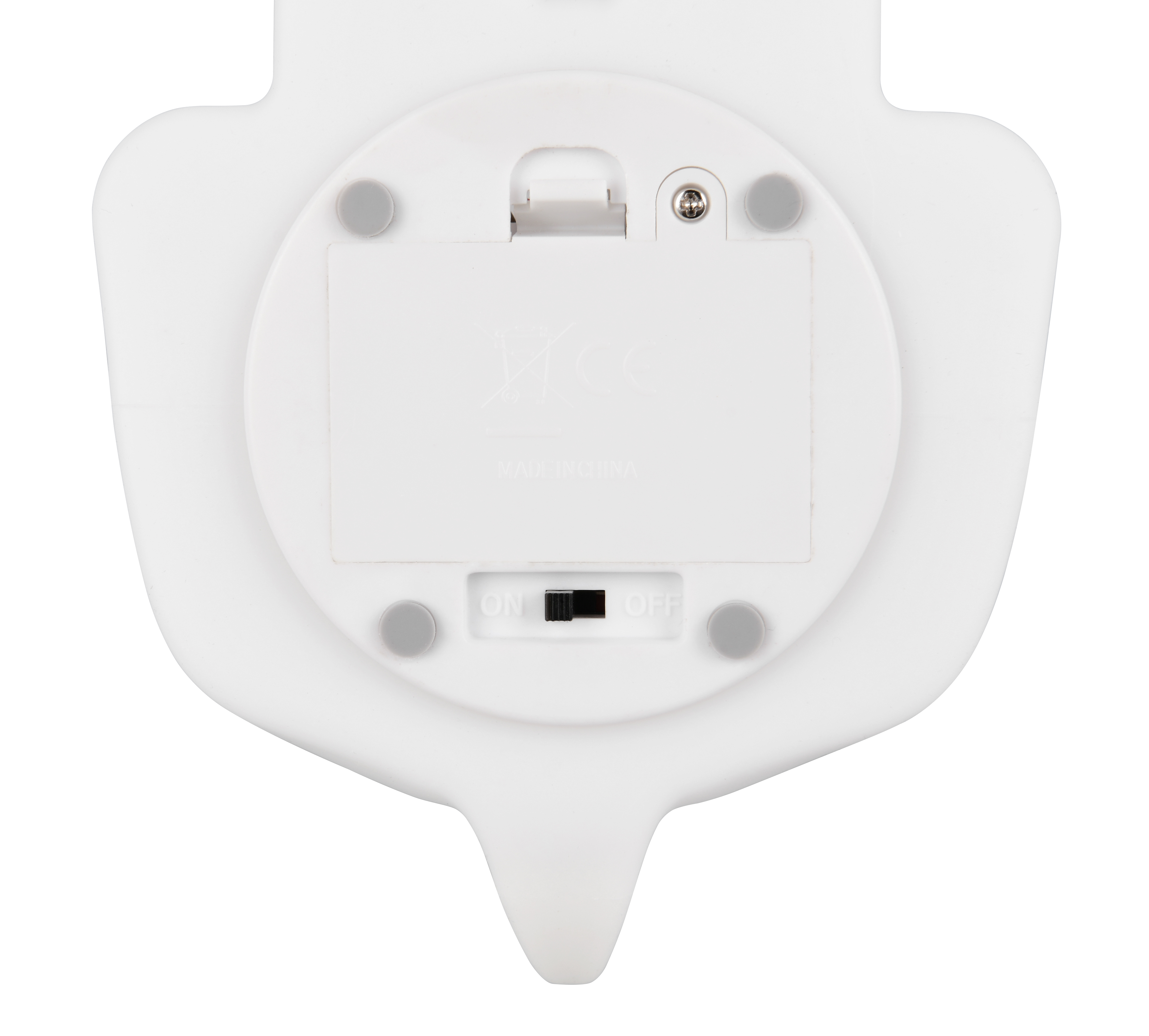 Tischleuchte Waldy - Kunststoff, weiß, 10x13x15,5cm