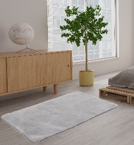 Badteppich Sable, grau - BL ca. 60x90 cm