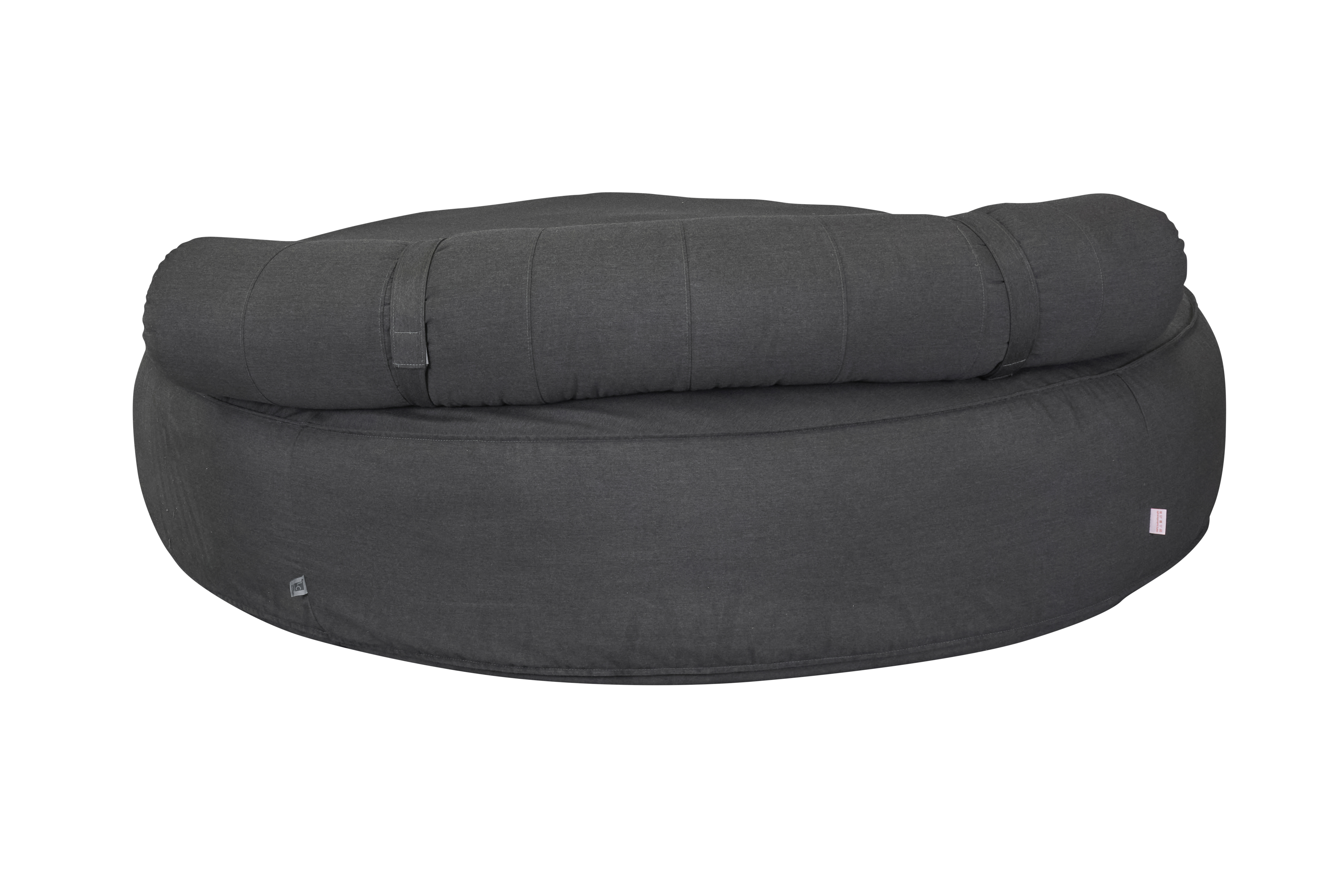 Daybed im Rund-Design, Stoff, anthrazit - Loma