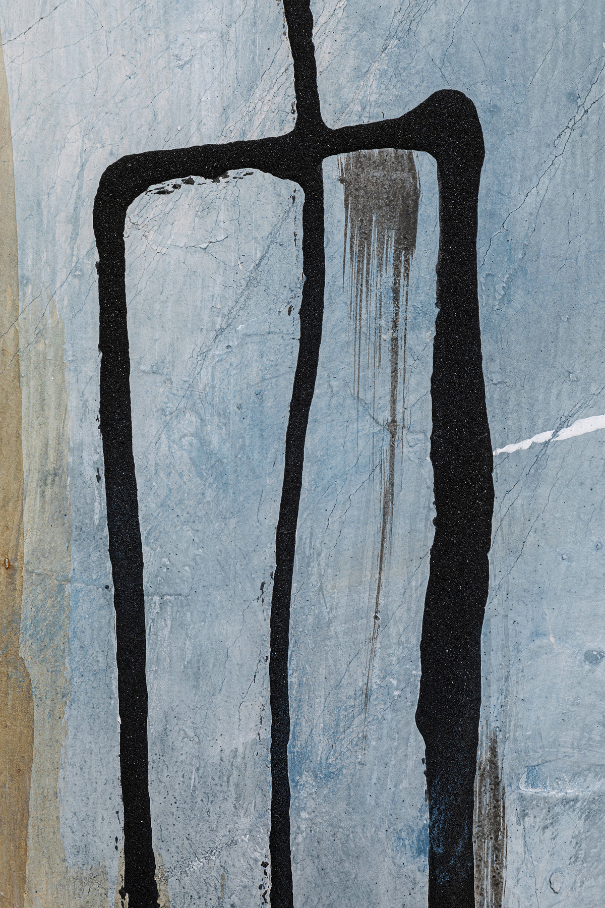 Gerahmtes Bild Dust Blau, Rahmen Massivholz - Bilder