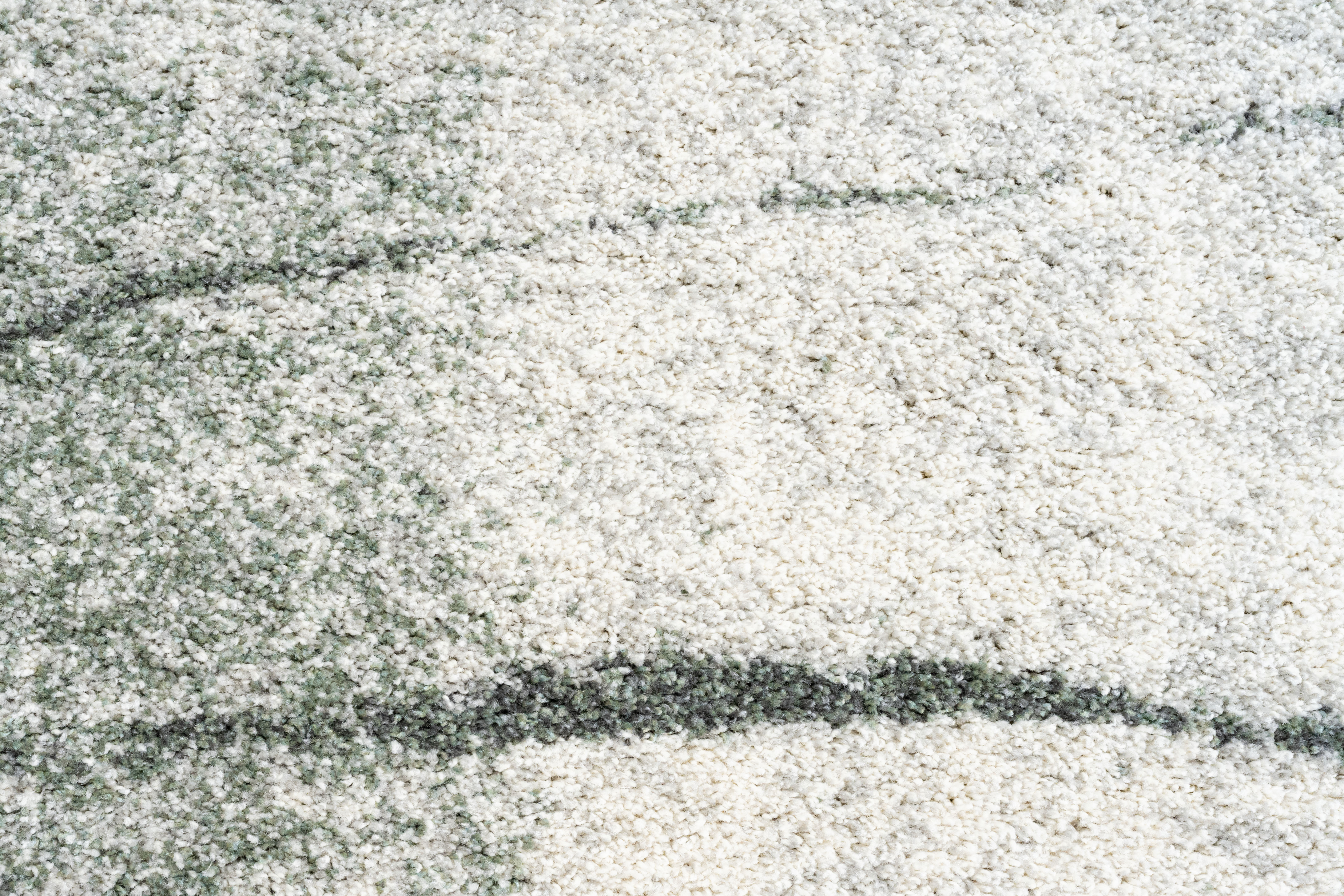 Webteppich, weiß-grün-grau, 160x230 cm - Rehari