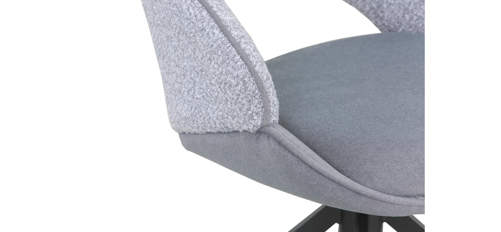 Vierfußstuhl, grau - Meriem