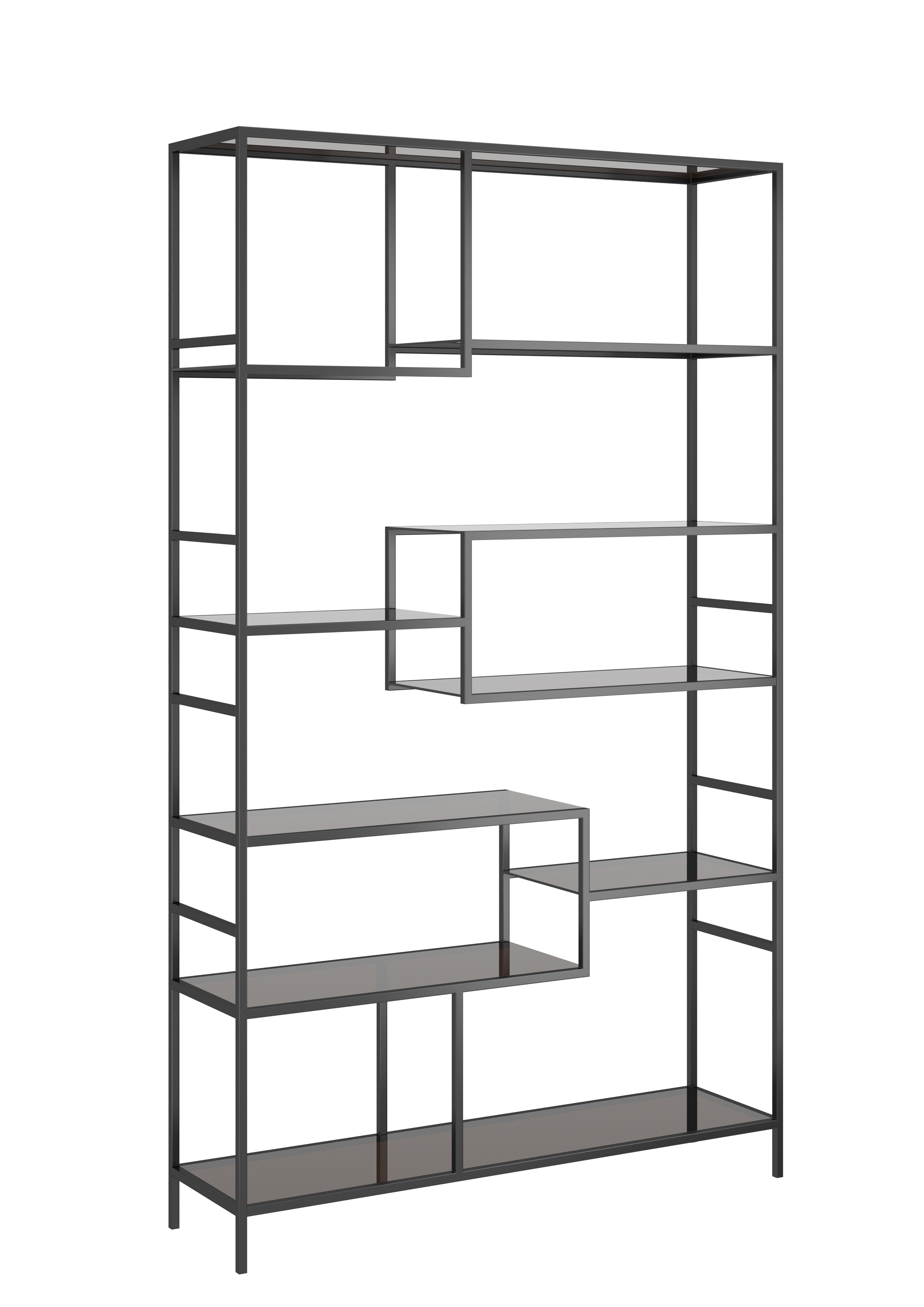 Regal Loft, schwarz, Rahmen Stahl  - Möbel