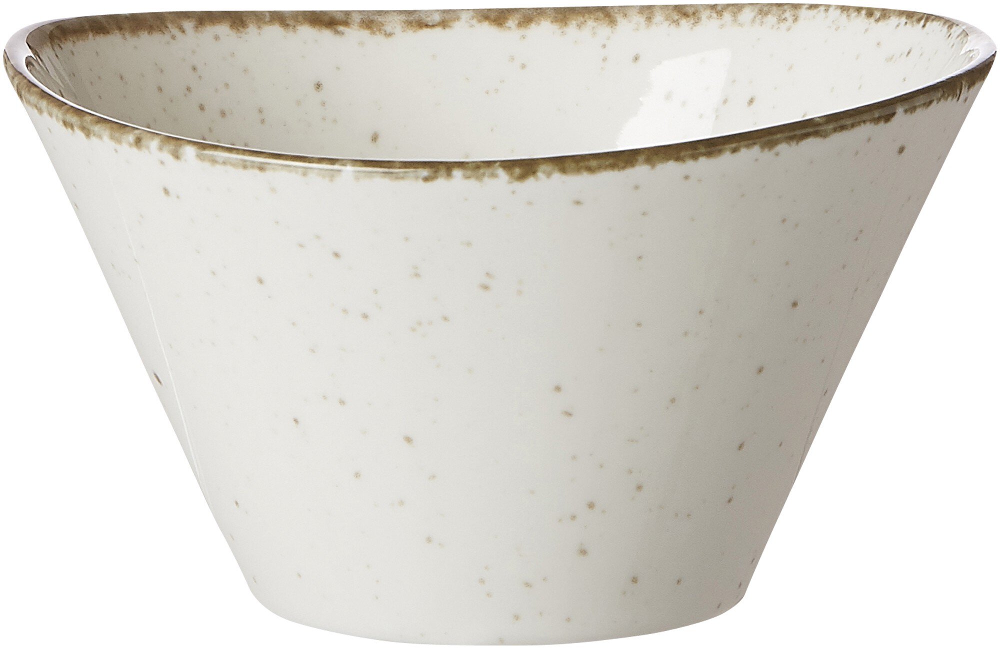 Schale Casa Creme 11,5 x 10,5 cm - Porzellan, spülmaschinenfest, oval, beige