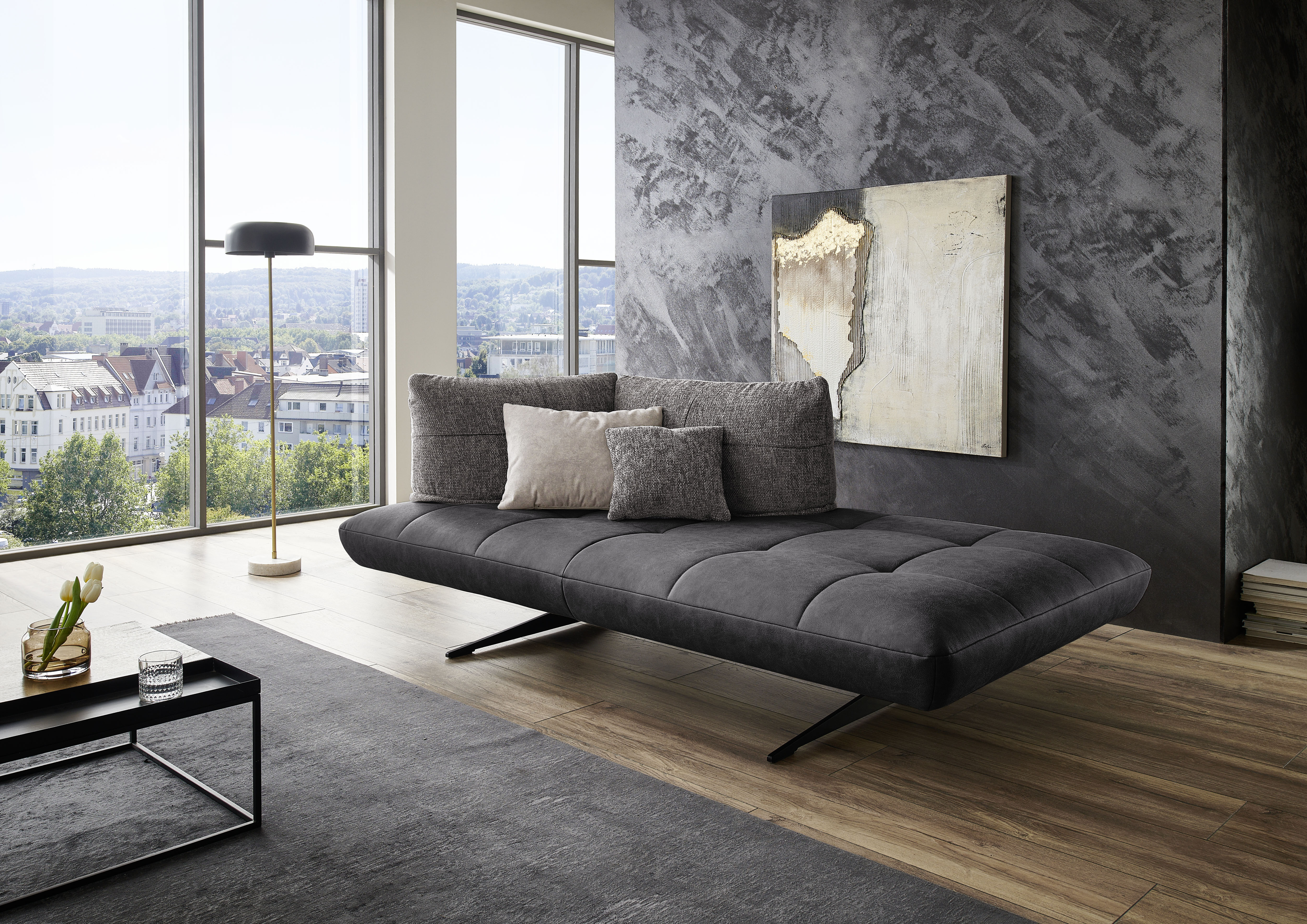 Sofa 3-sitzig, Sitz Kaltschaum - Sofaschmiede Quebec