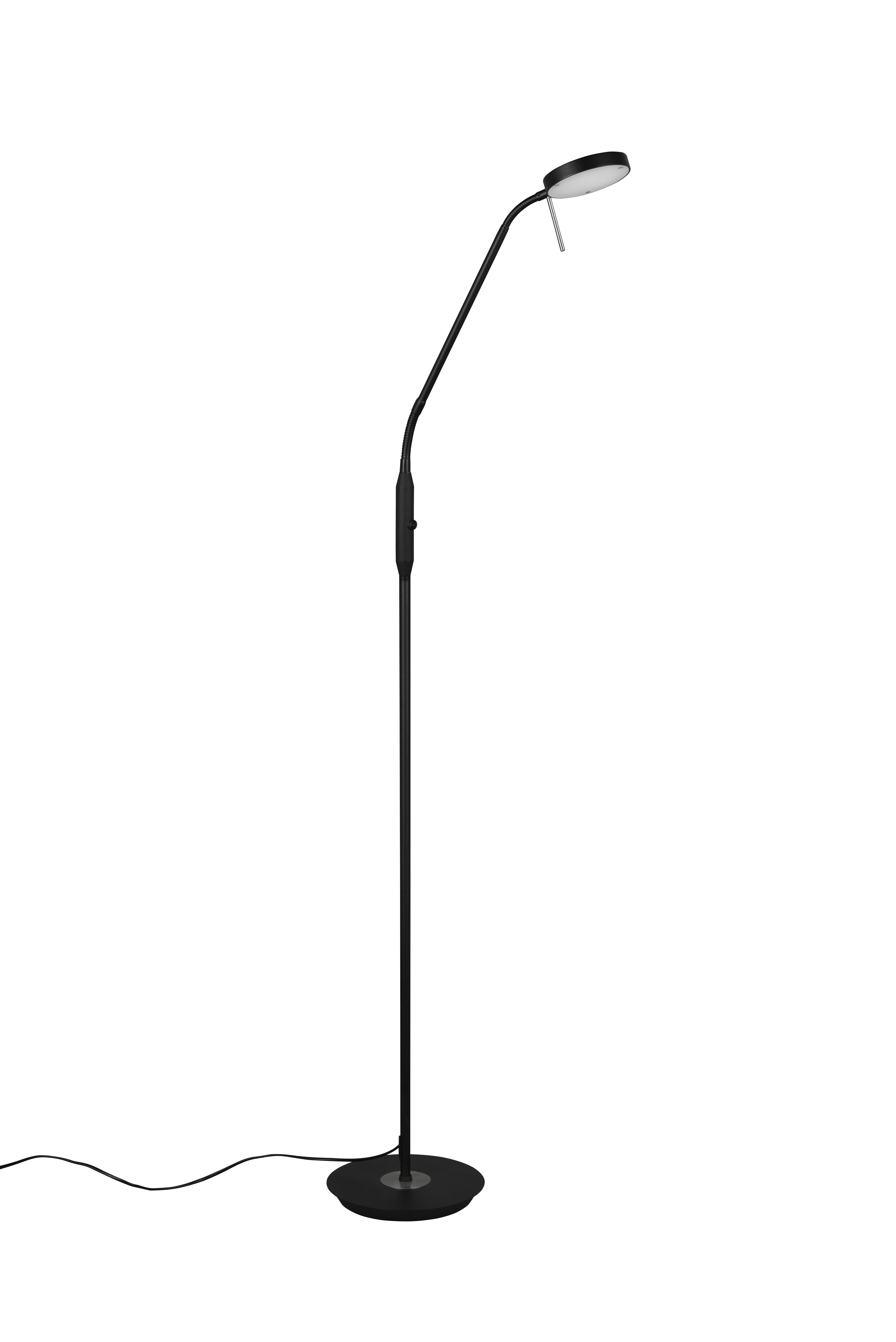 Stehleuchte Monza - 1flg., Metall/schwarz matt,25x145x50cm