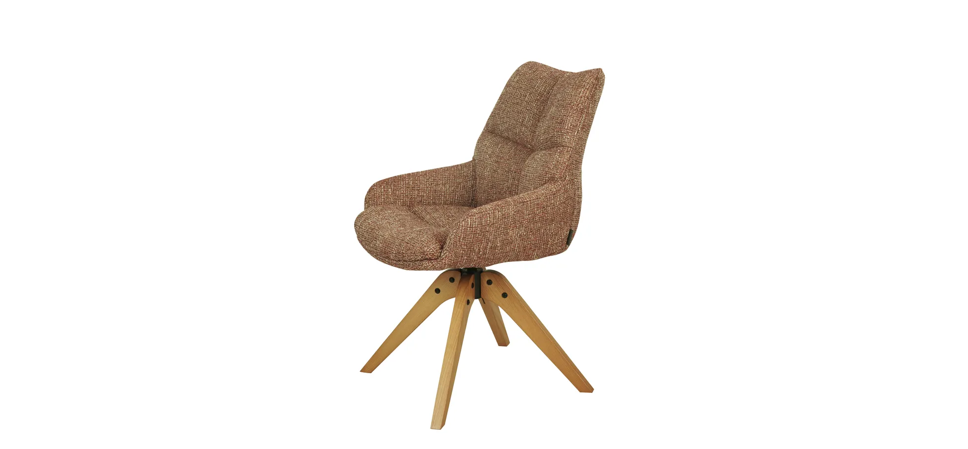 Armlehnstuhl, Stoff bordeaux - Mattea