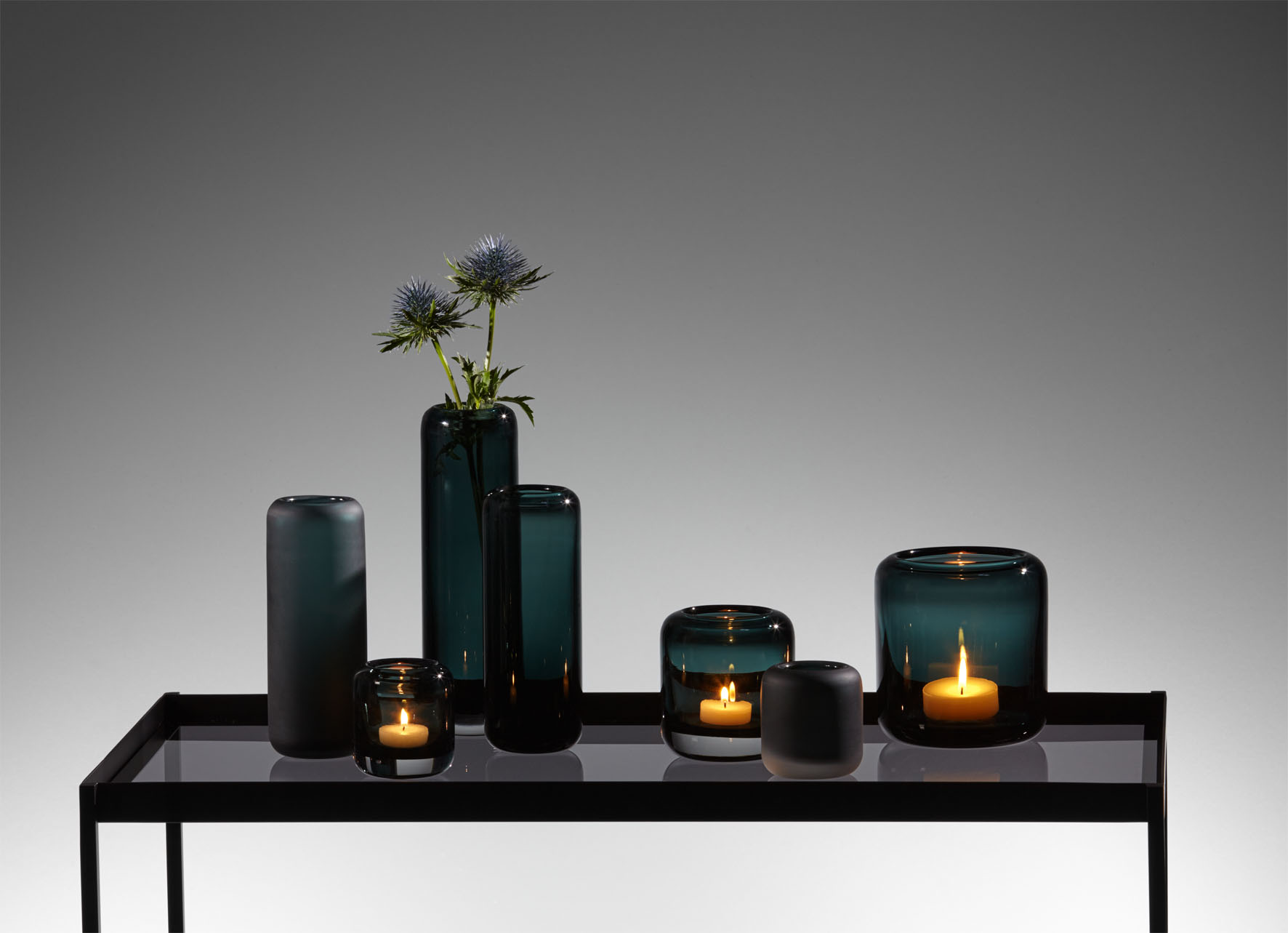 Vase Opino petrol 18 Ø 36h