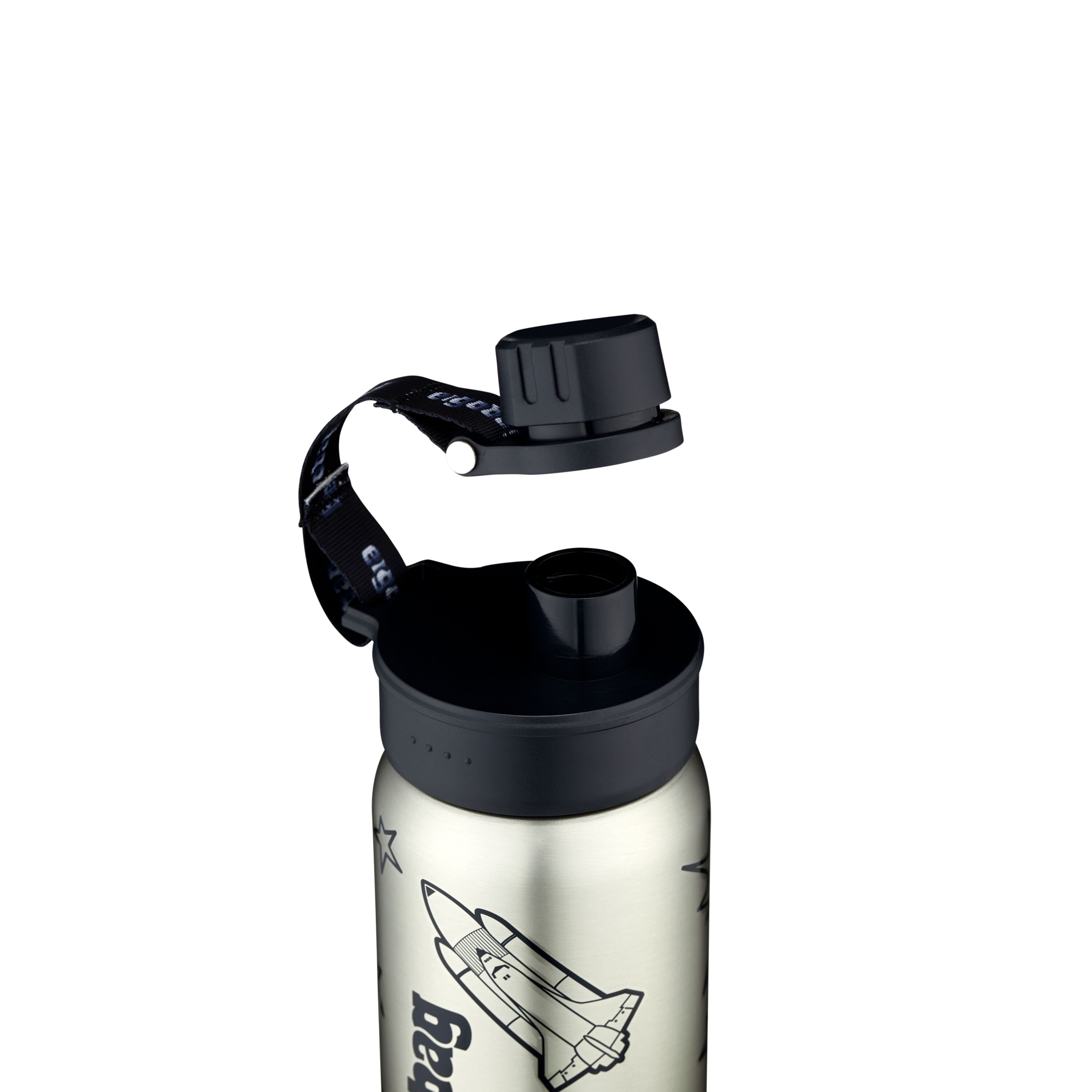 egobag Trinkflasche, Schwarz - ergobag
