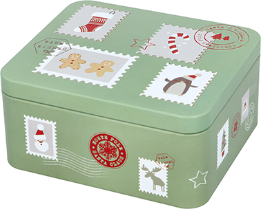 Gebäckdosenset Dear Santa, klein - S + M, eckig