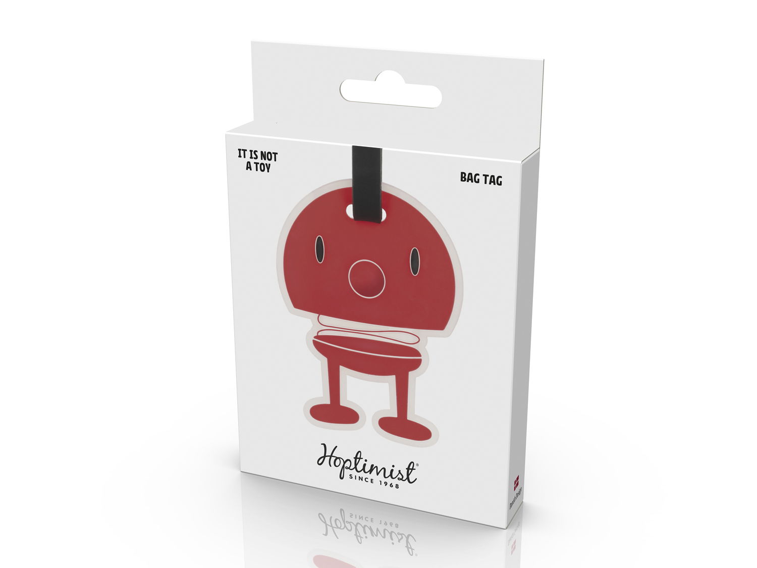 Hoptimist Bag Tag - Red