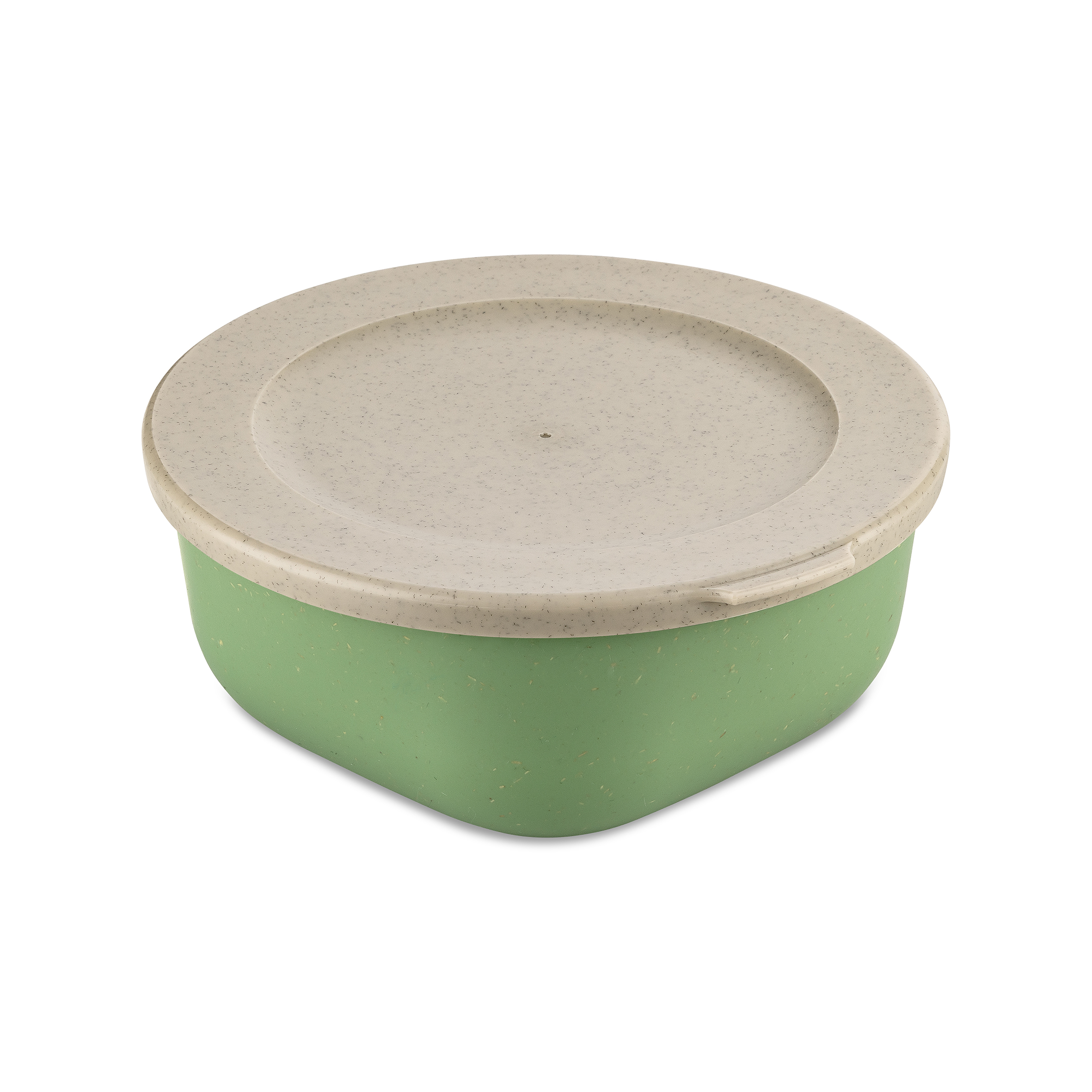 Box mit Deckel 700ml, nature leaf green - luftdicht, stapelbar, 100% CO2-neutral