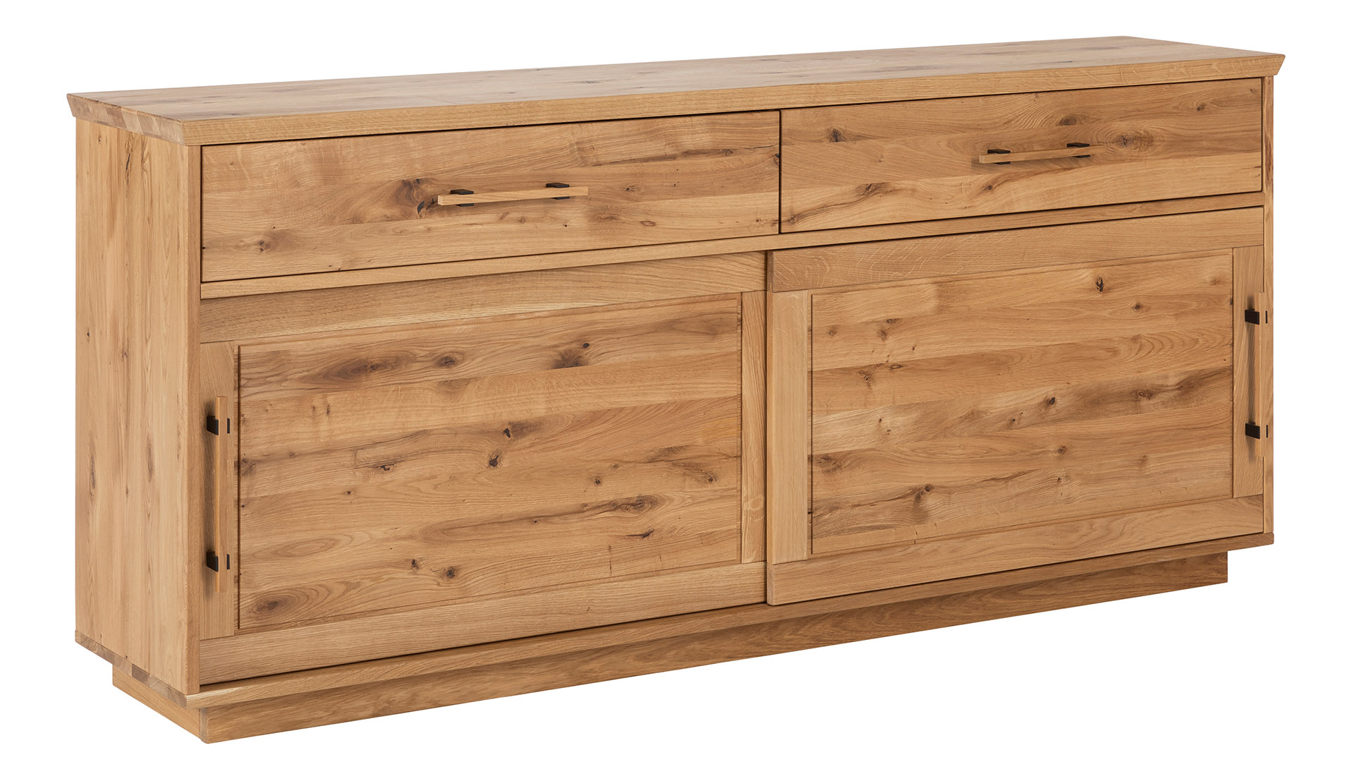 Sideboard, Wildeiche massiv natur geölt - Oreia