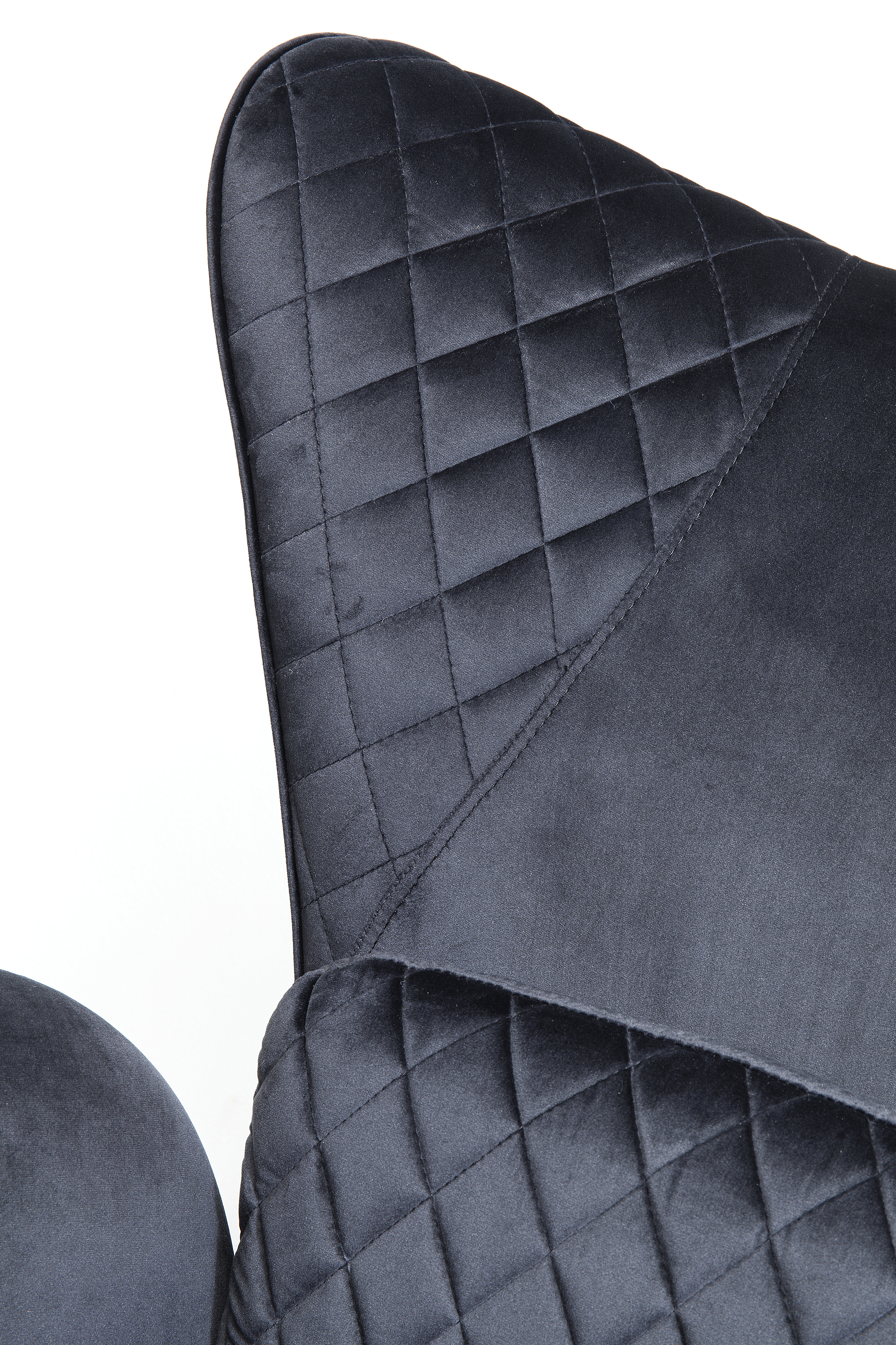 Sessel Tudor, schwarz, Samtoptik - Tudor