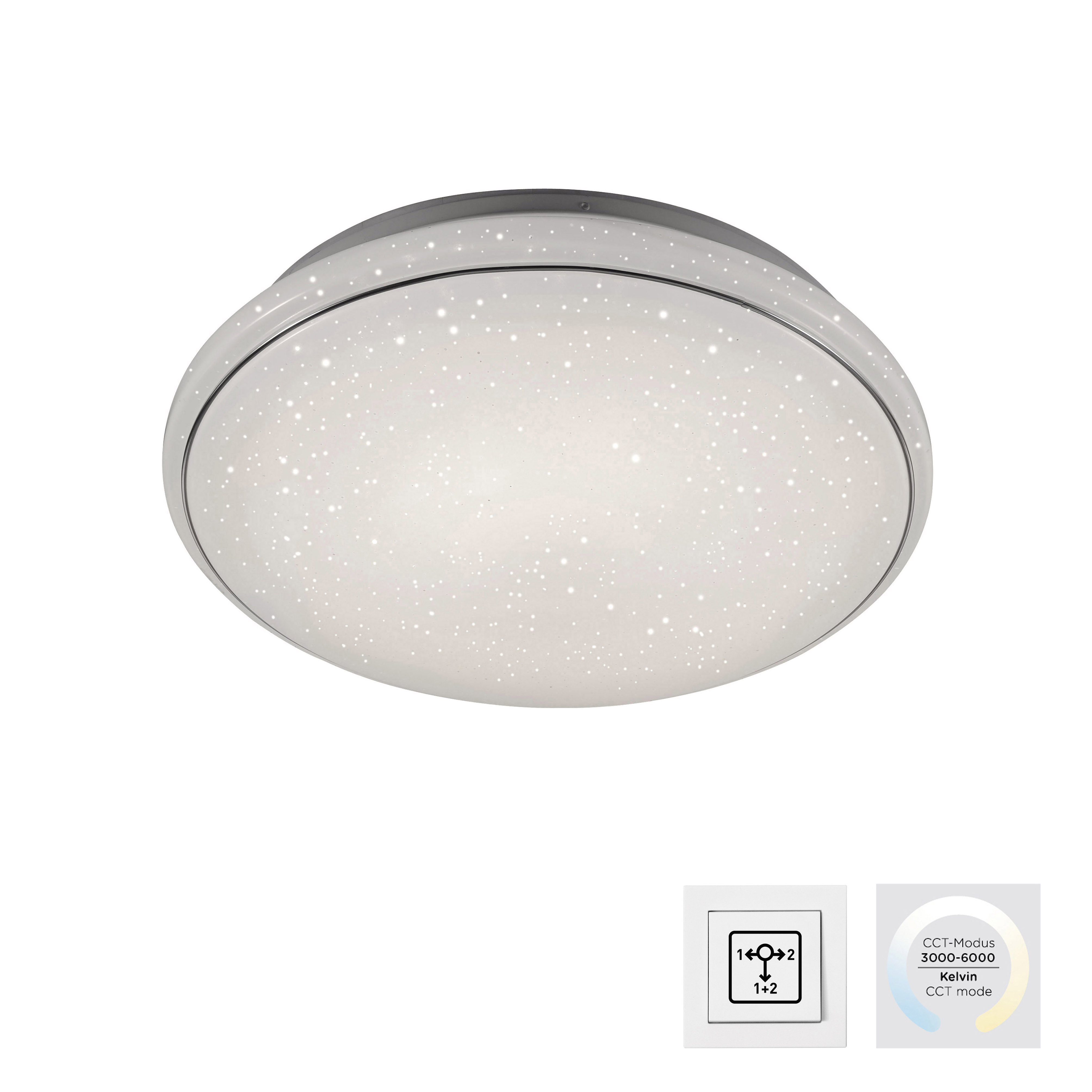 LED Deckenleuchte - mit Sternenhimmeloptik
