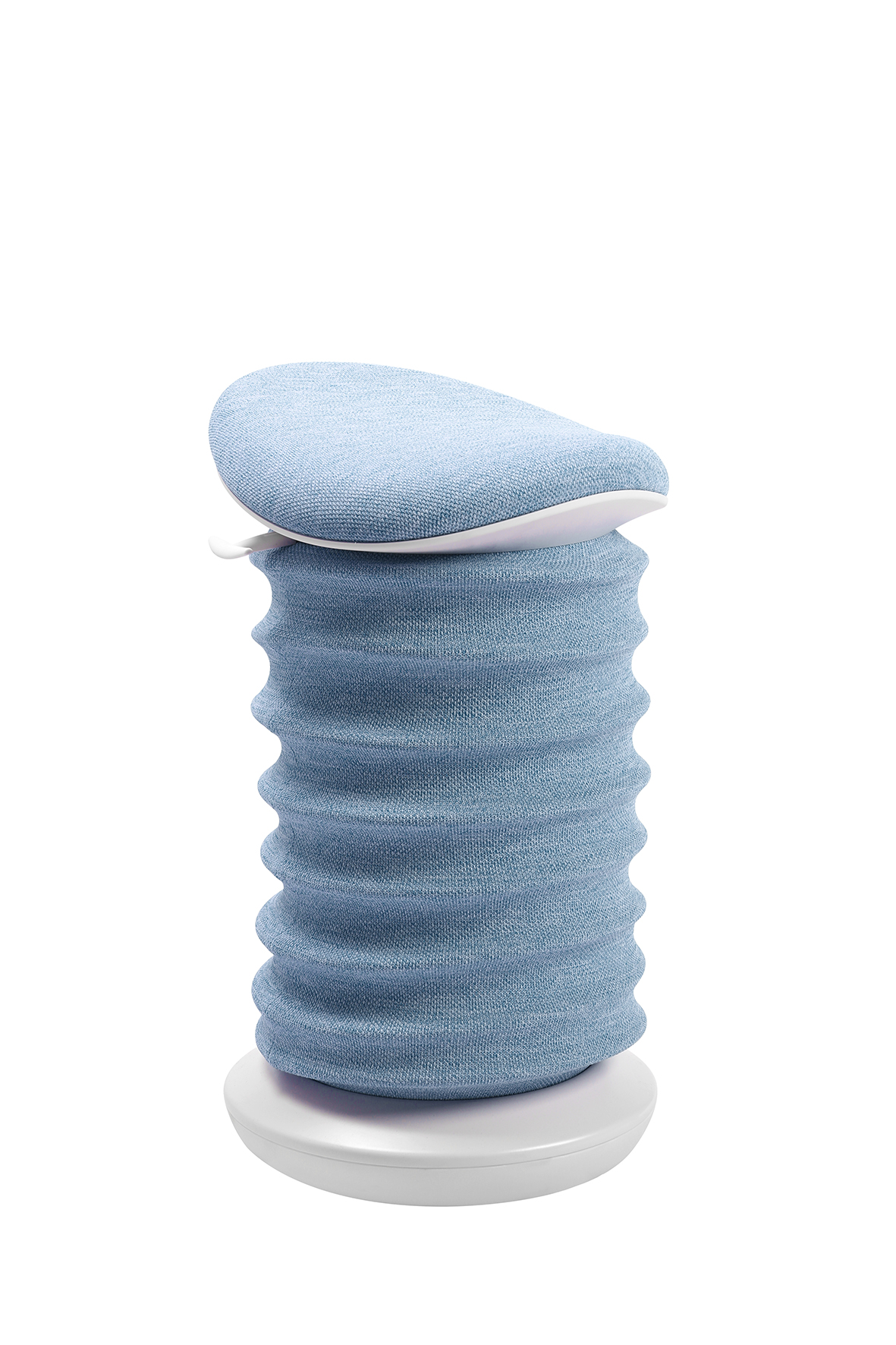 Hocker, blau, höhenverstellbar - Sitness