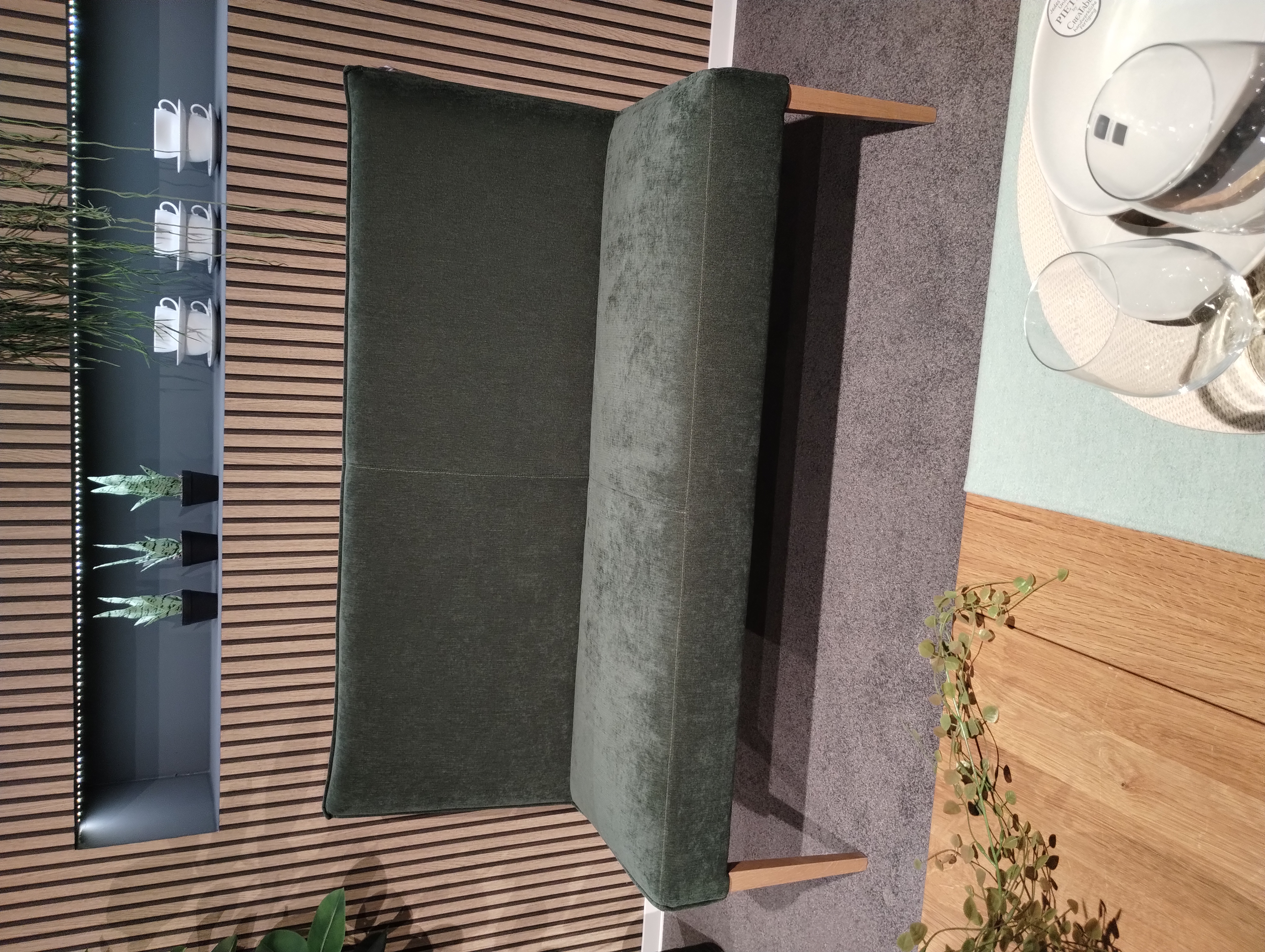 Polsterbank, Eiche natur, ohne Armlehne - Kinston 160