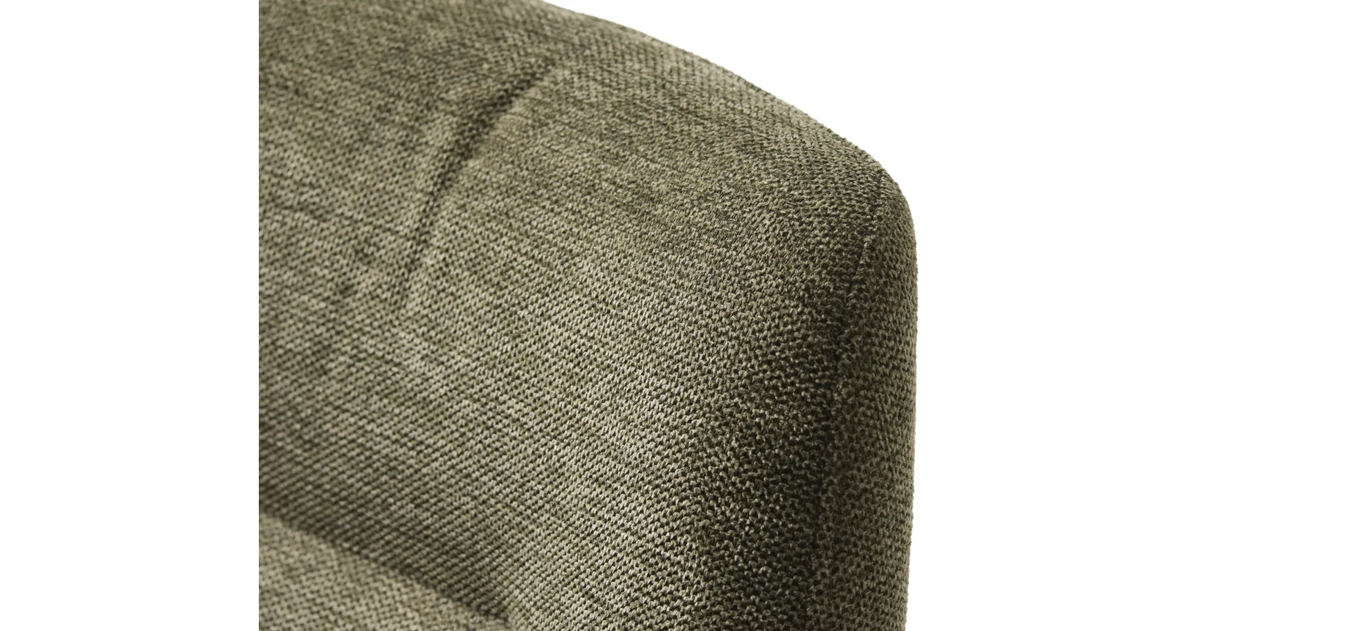 Armlehnstuhl, drehbar, Bouclé Olivgrün - Ulima